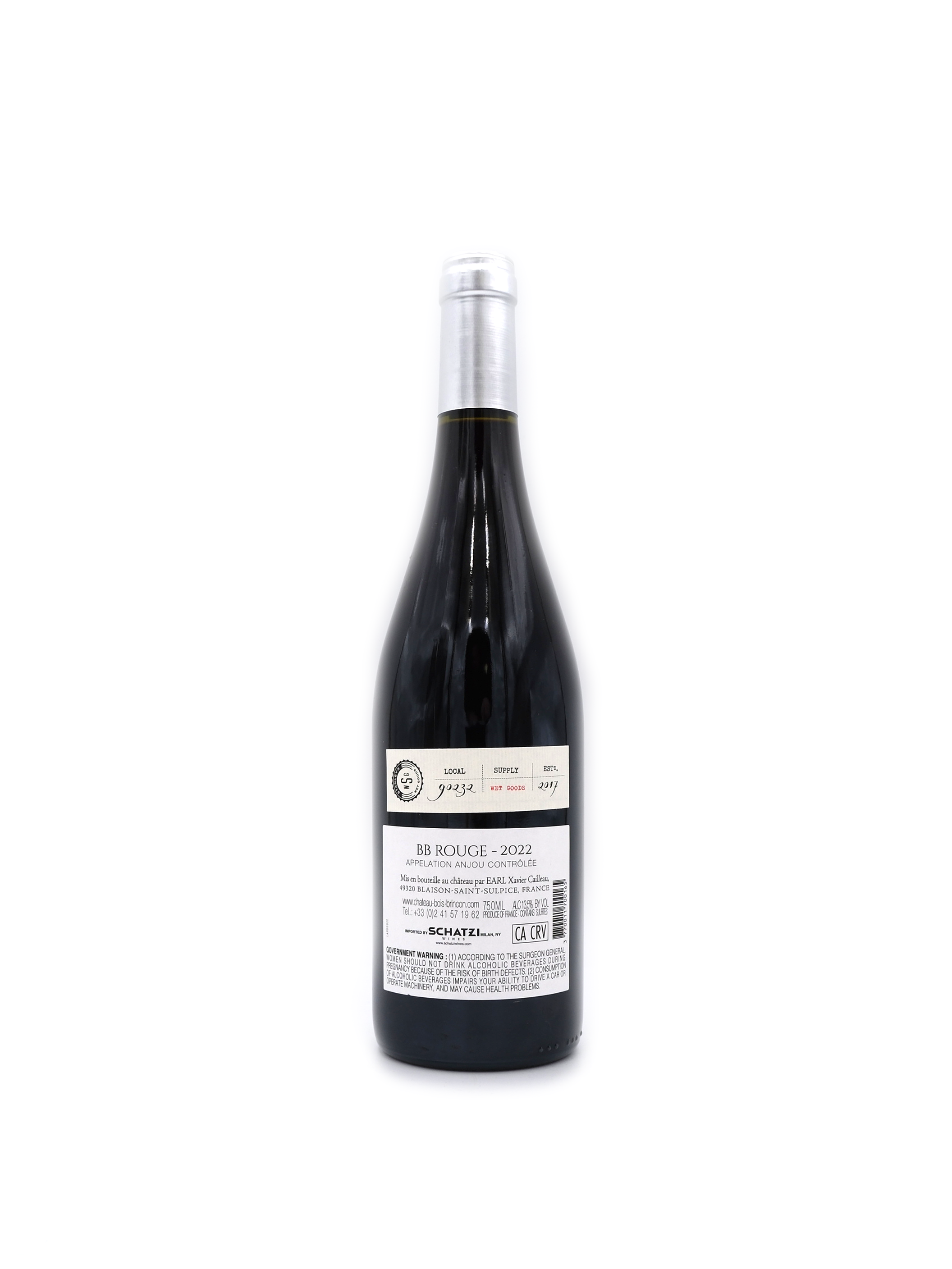 2022 Château de Bois-Brinçon 'BB' Anjou Rouge 750mL