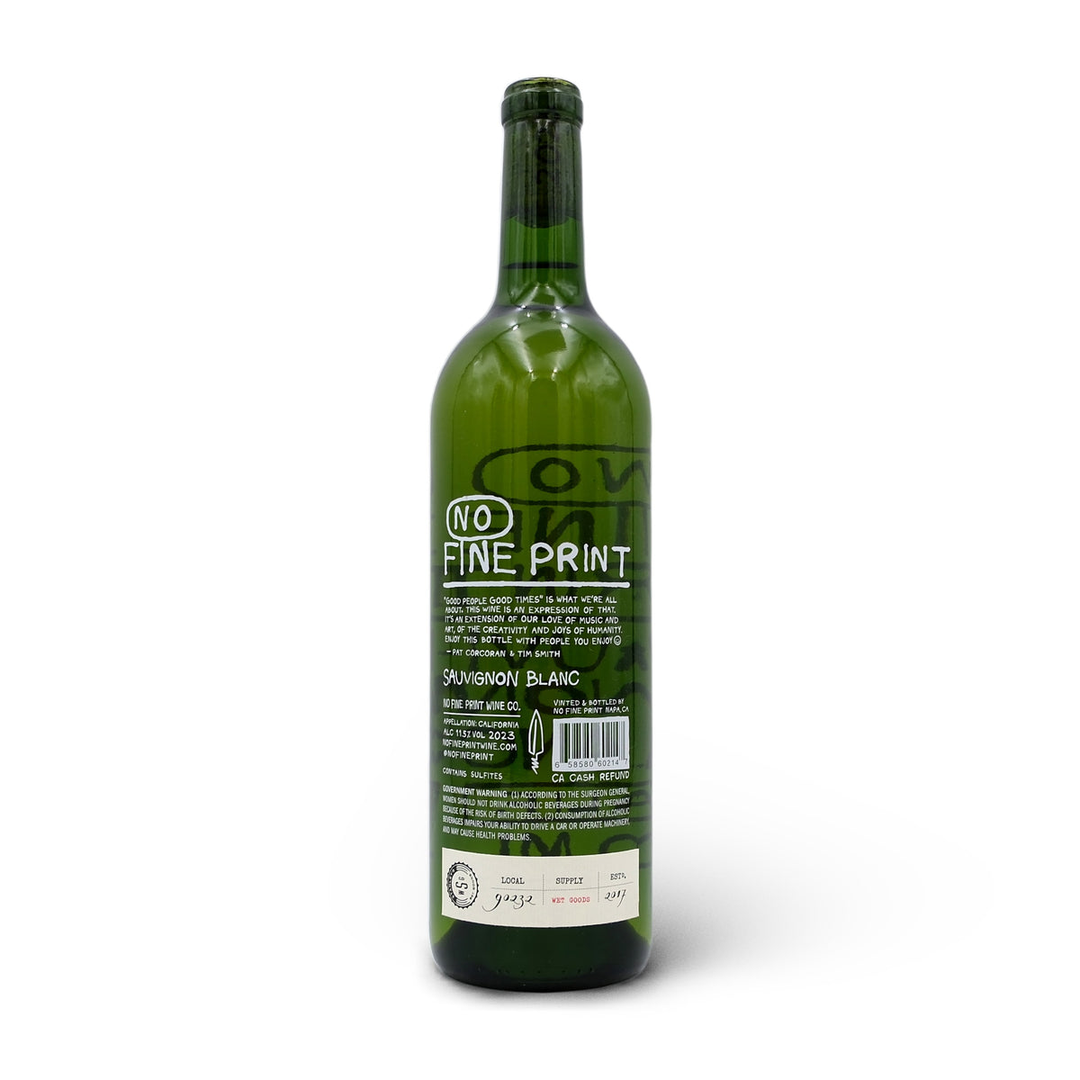 2023 No Fine Print Sauvignon Blanc 750mL