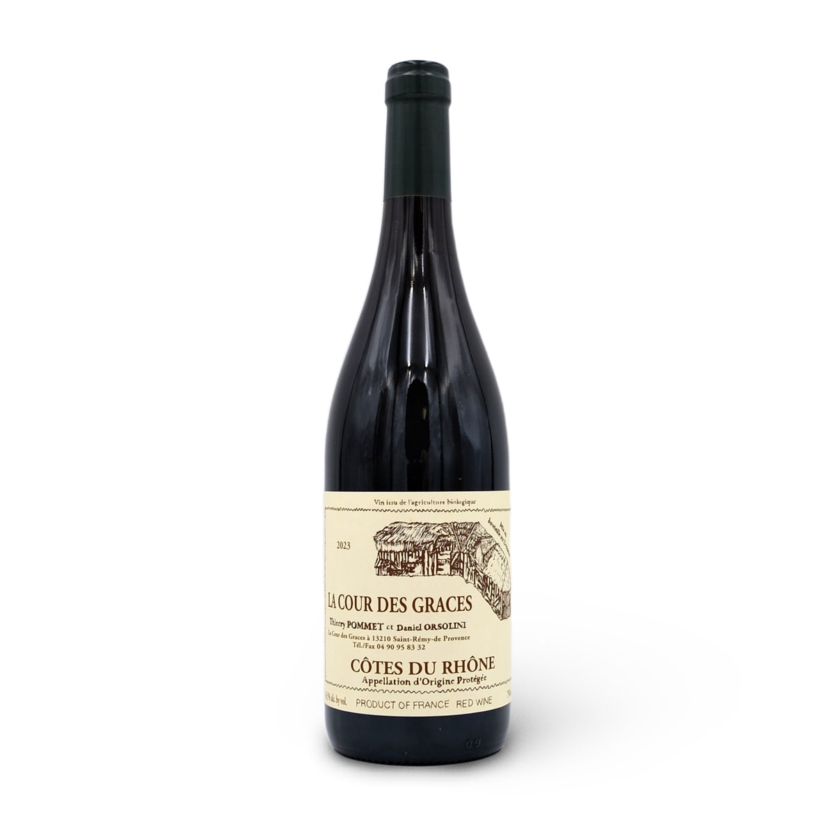 2023 Thierry Pommet et Daniel Orsolini 'La Cour des Graces' Côtes du Rhône 750mL