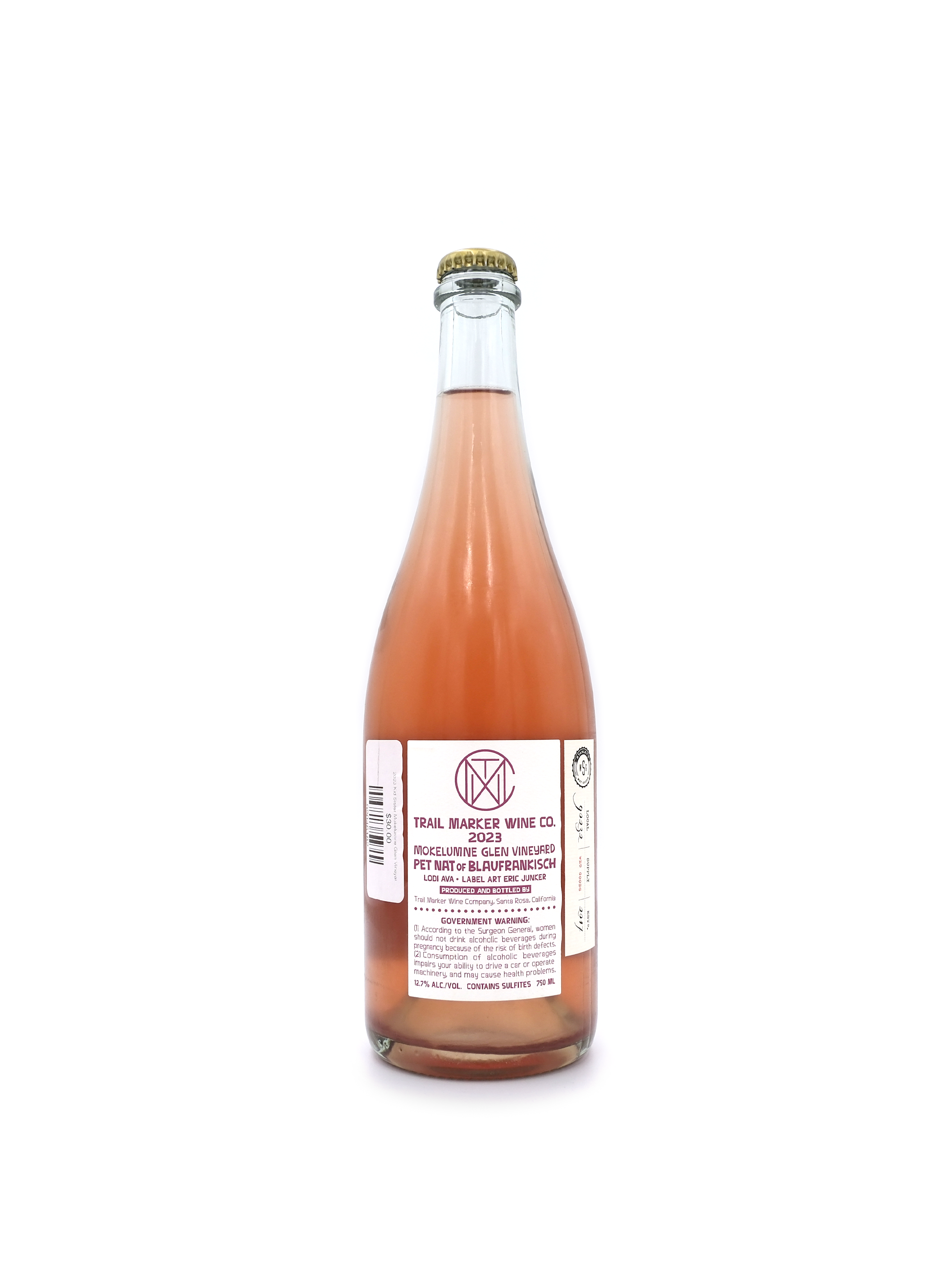 2023 Kid Sister Mokelumne Glen Vineyard Blaufrankisch Pet Nat 750mL