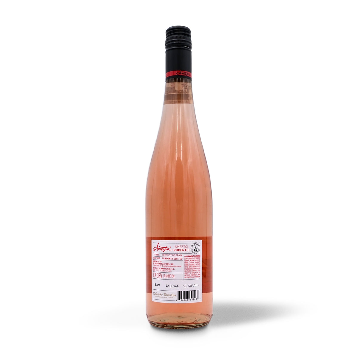 2025 Ameztoi Getariako Txakolina Rubentis Rosé 750mL