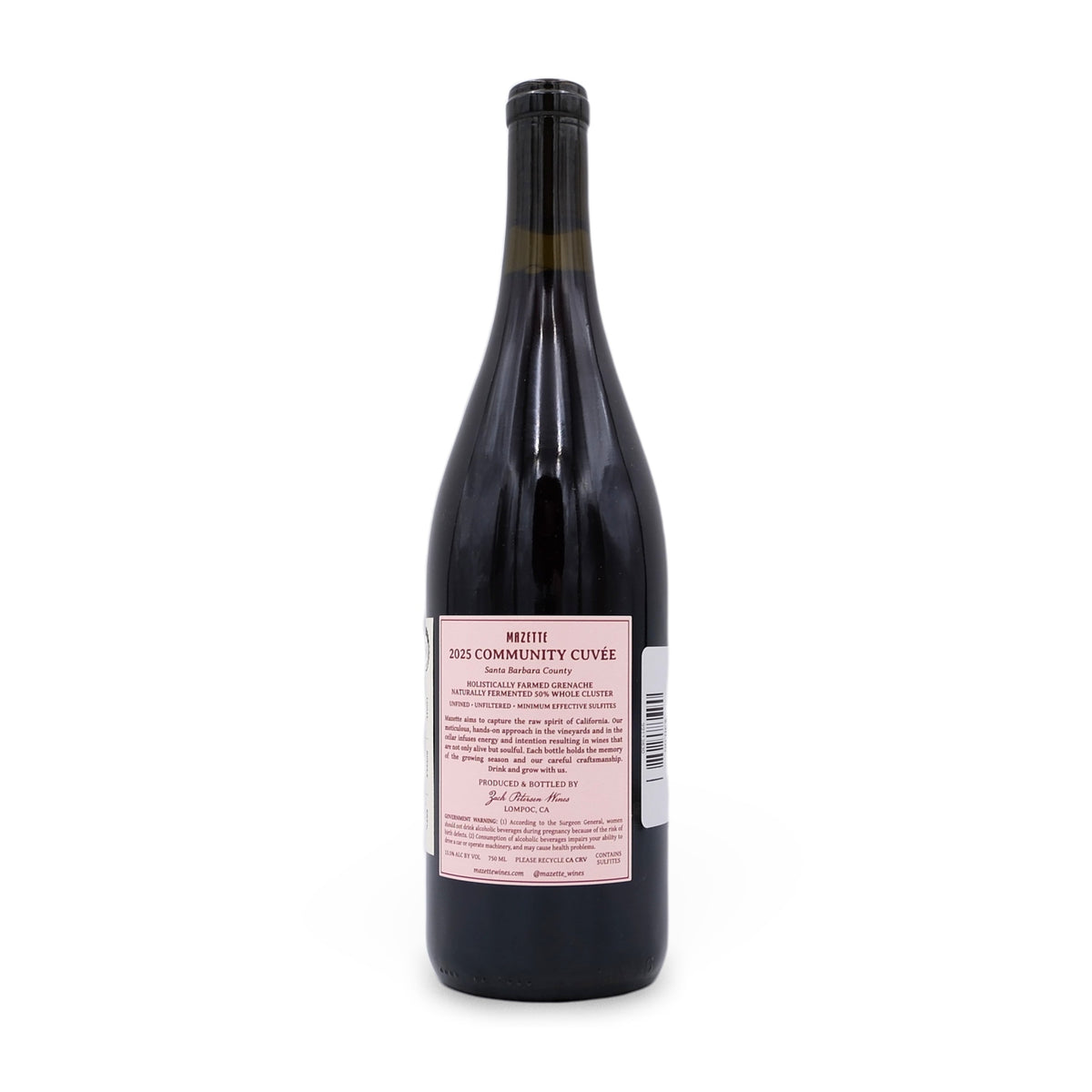2025 Mazette Wines 'Community Cuvée' Grenache 750mL