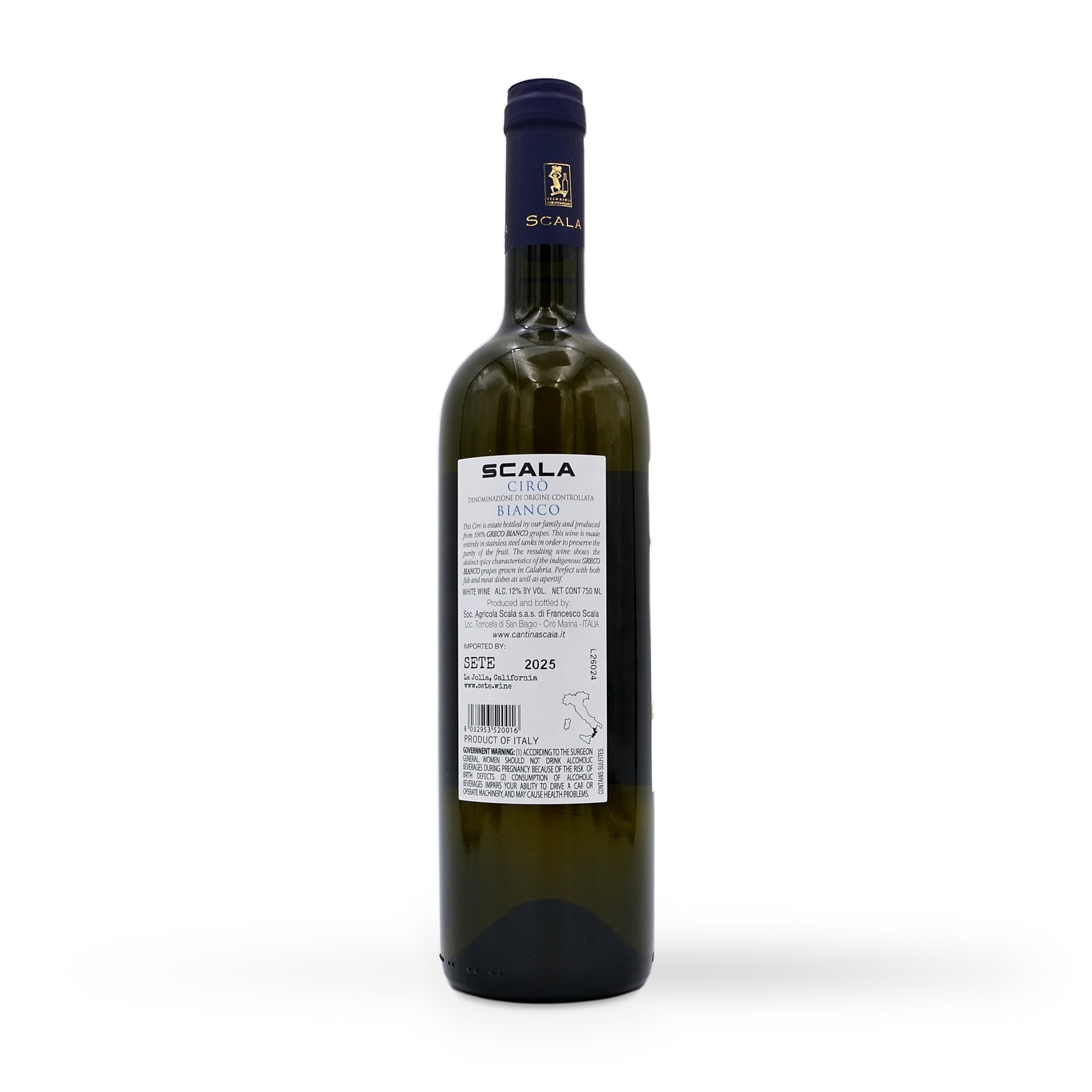 2025 Scala Ciro Bianco 750mL