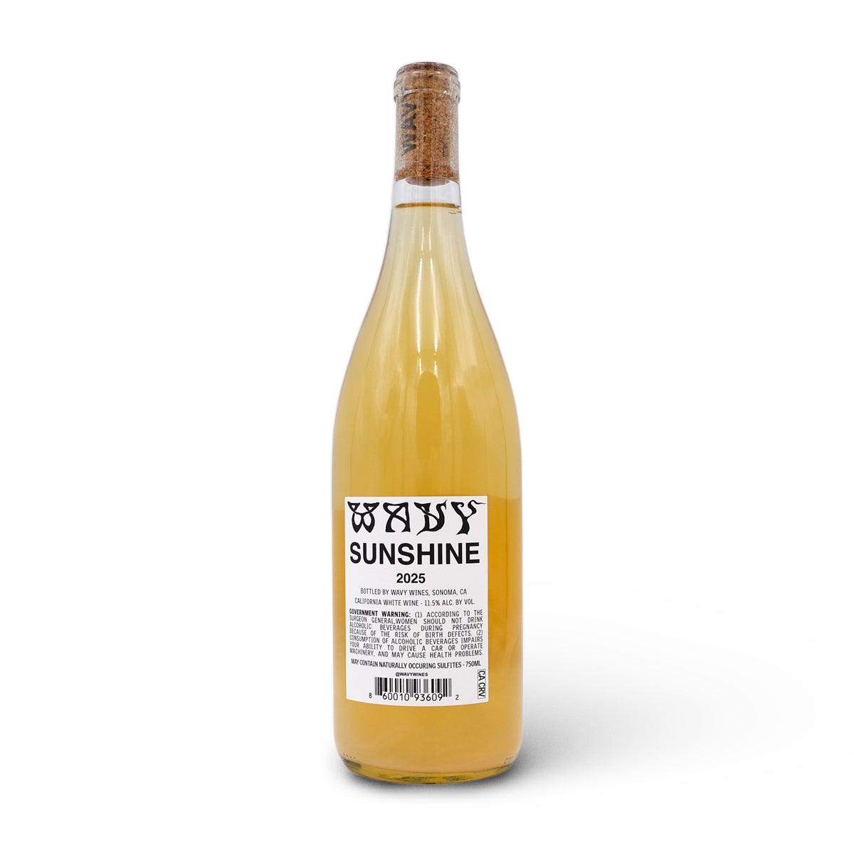 2025 Wavy Wines 'Sunshine' Orange 750mL