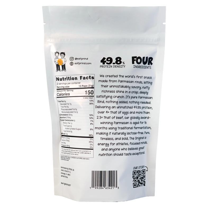 (P)rind Co. Original Parmesan Parm Pops 62g/2.18oz