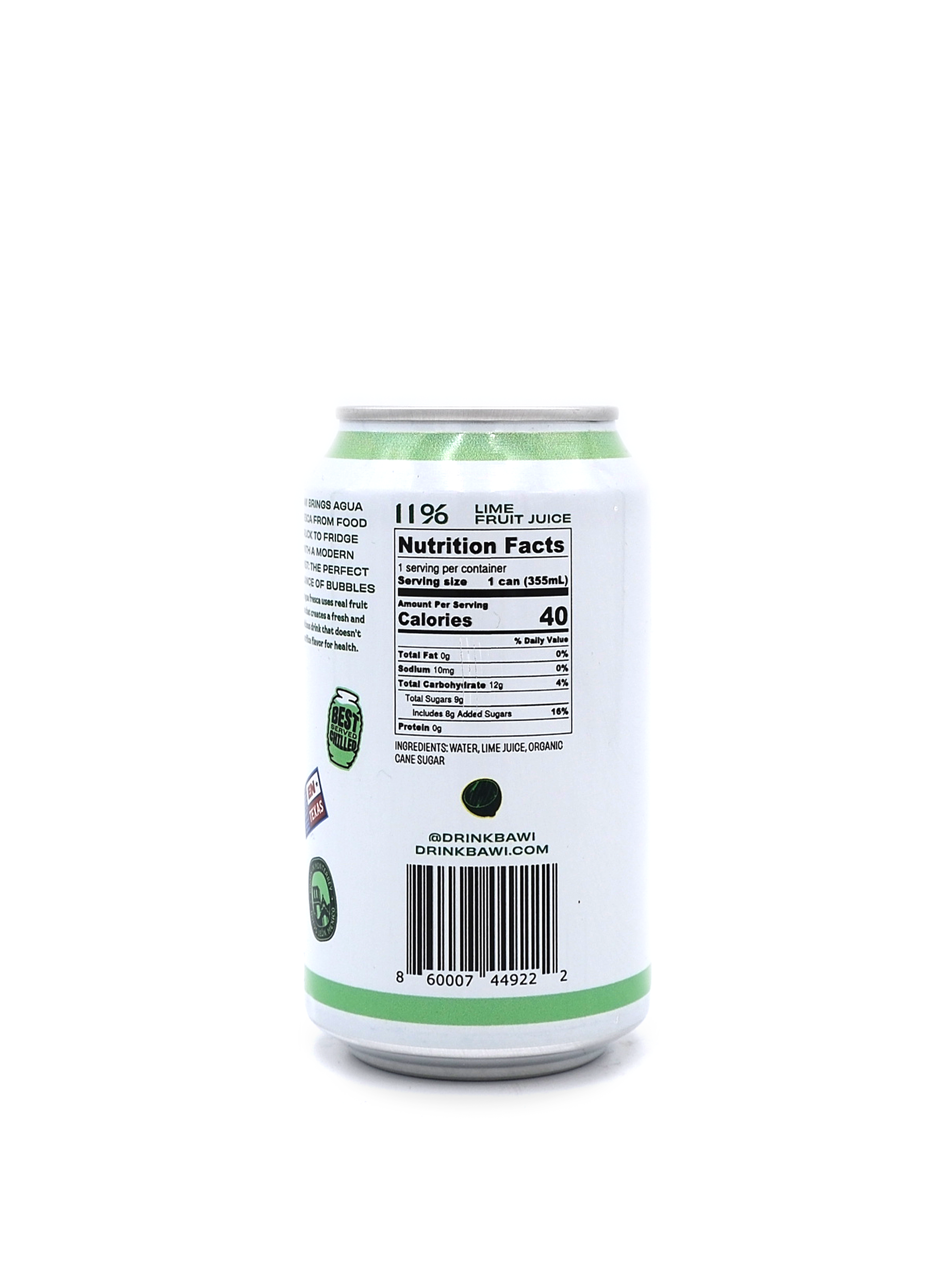 Bawi Lime Agua Fresca 12oz