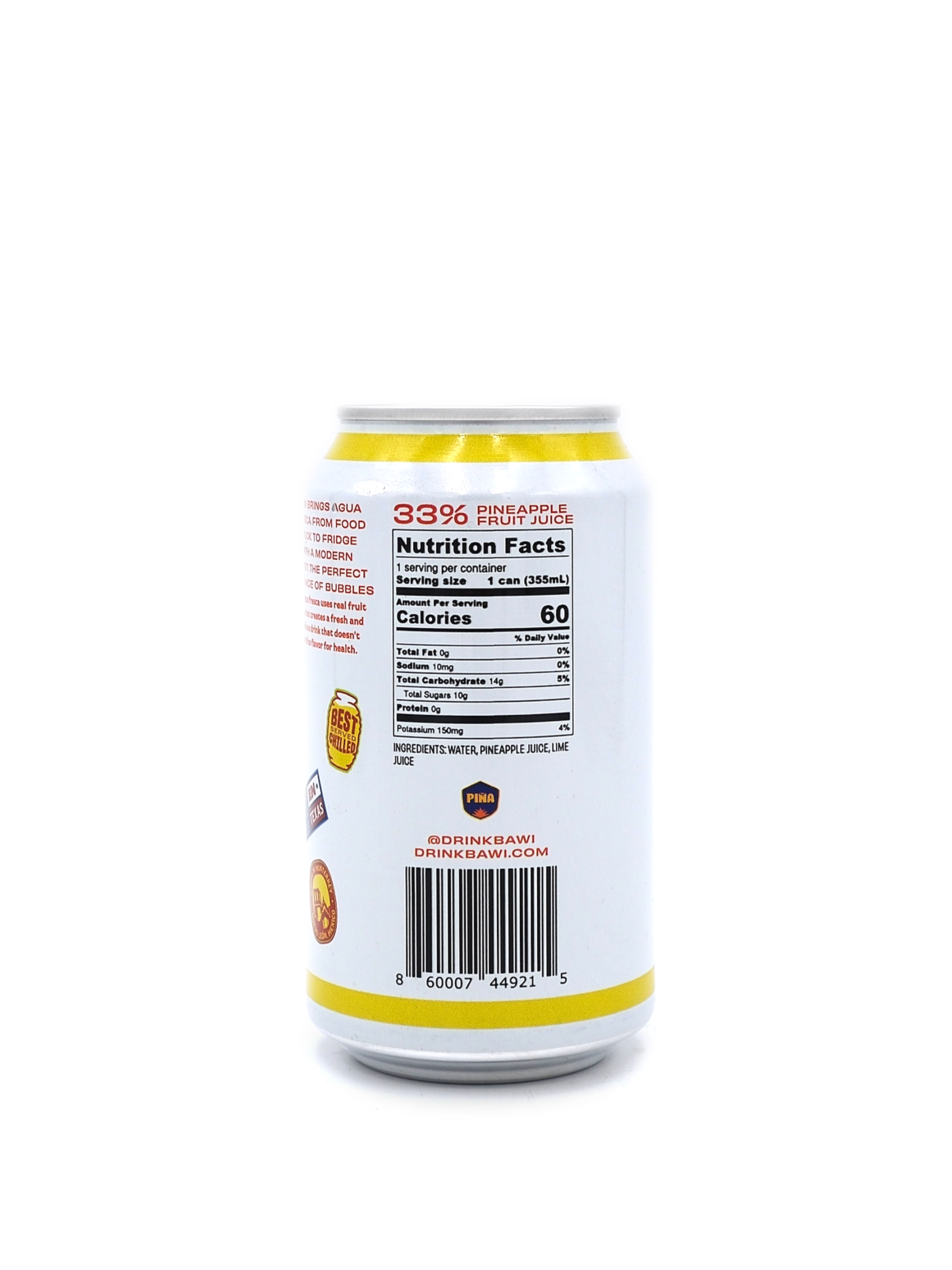 Bawi Pineapple Agua Fresca 12oz