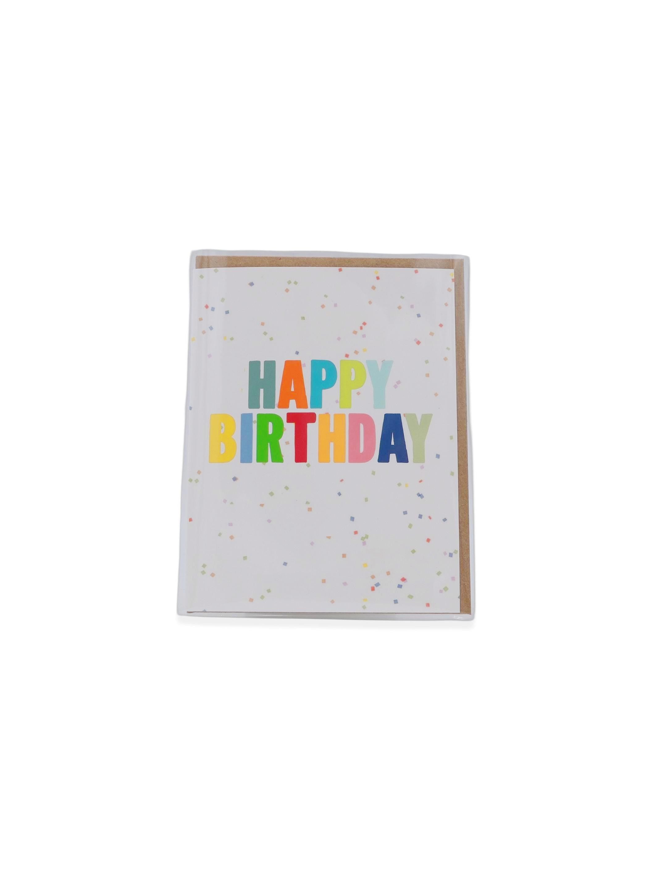 Bday Confetti Birthday Greeting Card
