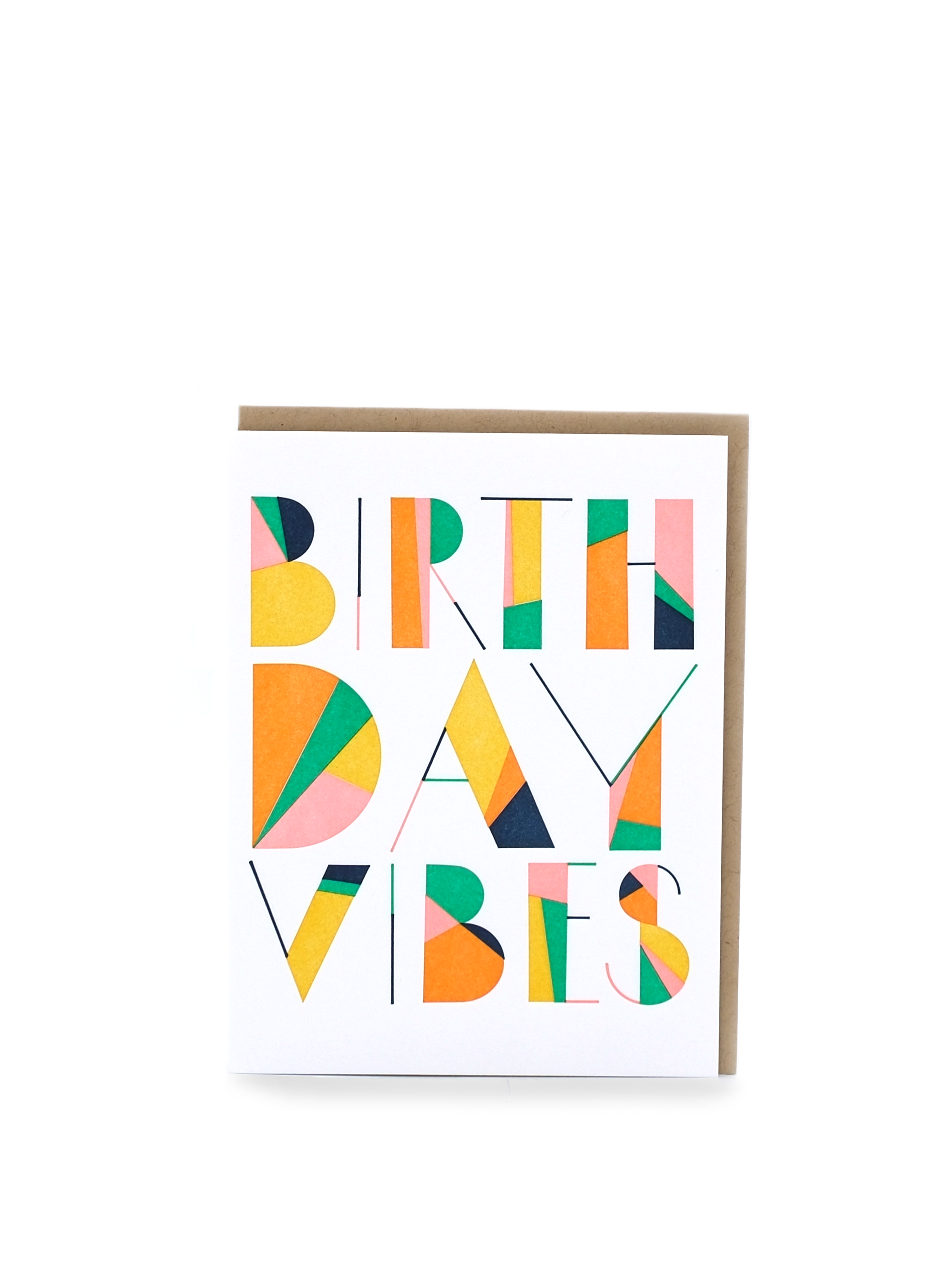 Bday, Angled Vibes - Greeting Card