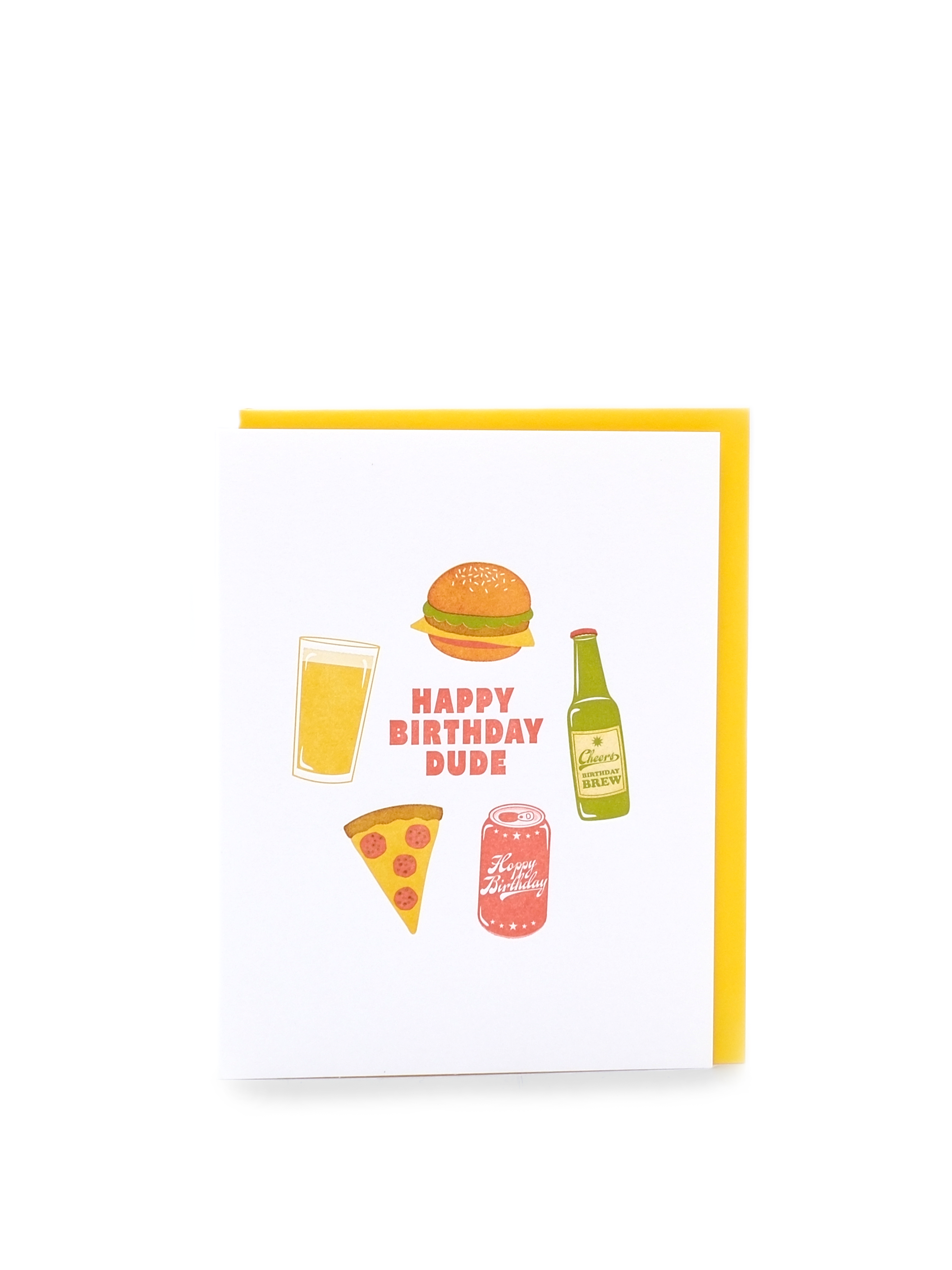 Bday, Brew Food - Greeting Card