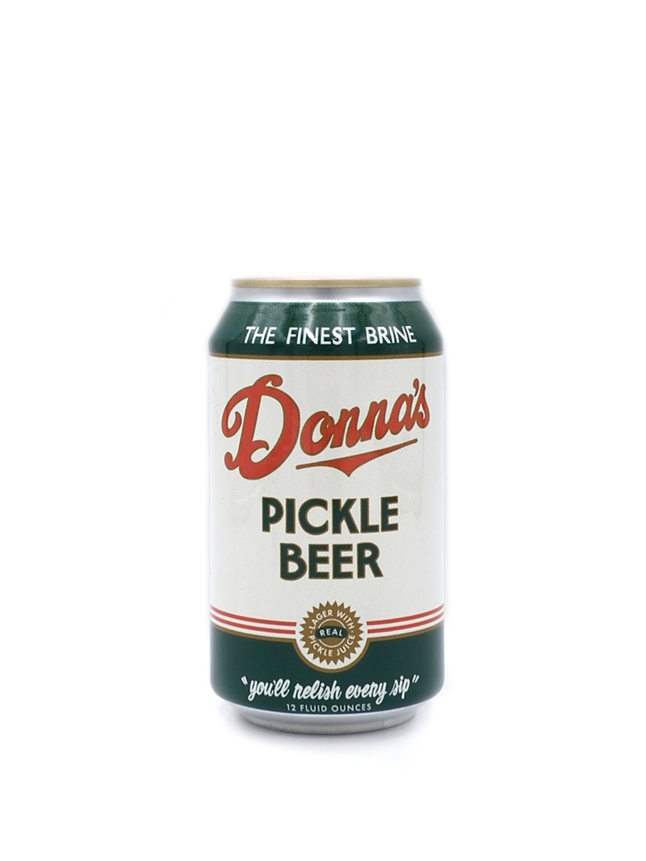 Donna's Pickle Beer Lager 12oz