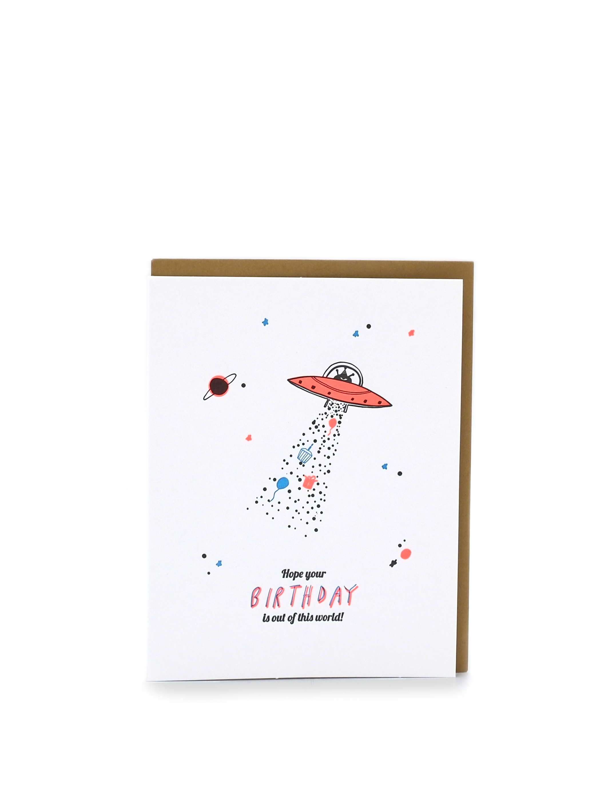 Hope Your Birthday is Out of This World Letterpress Card