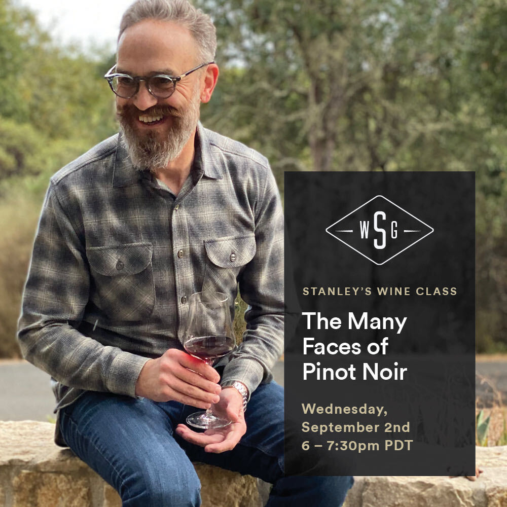 Stanley's Wine Class - The Many Faces of Pinot Noir - September 02, 2026, 6-7:30pm