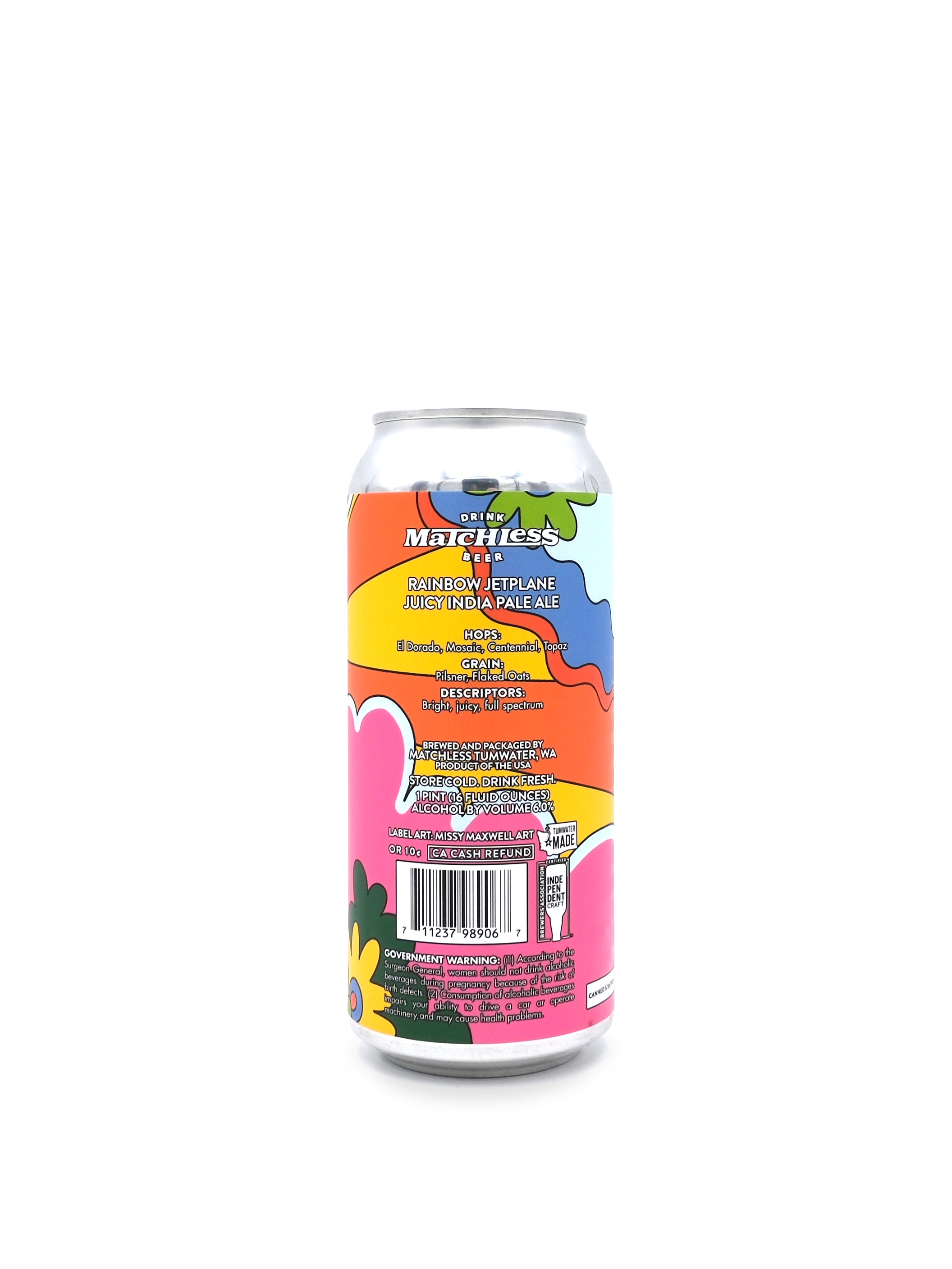 Matchless Brewing 'Rainbow Jetplane' Hazy IPA 16oz