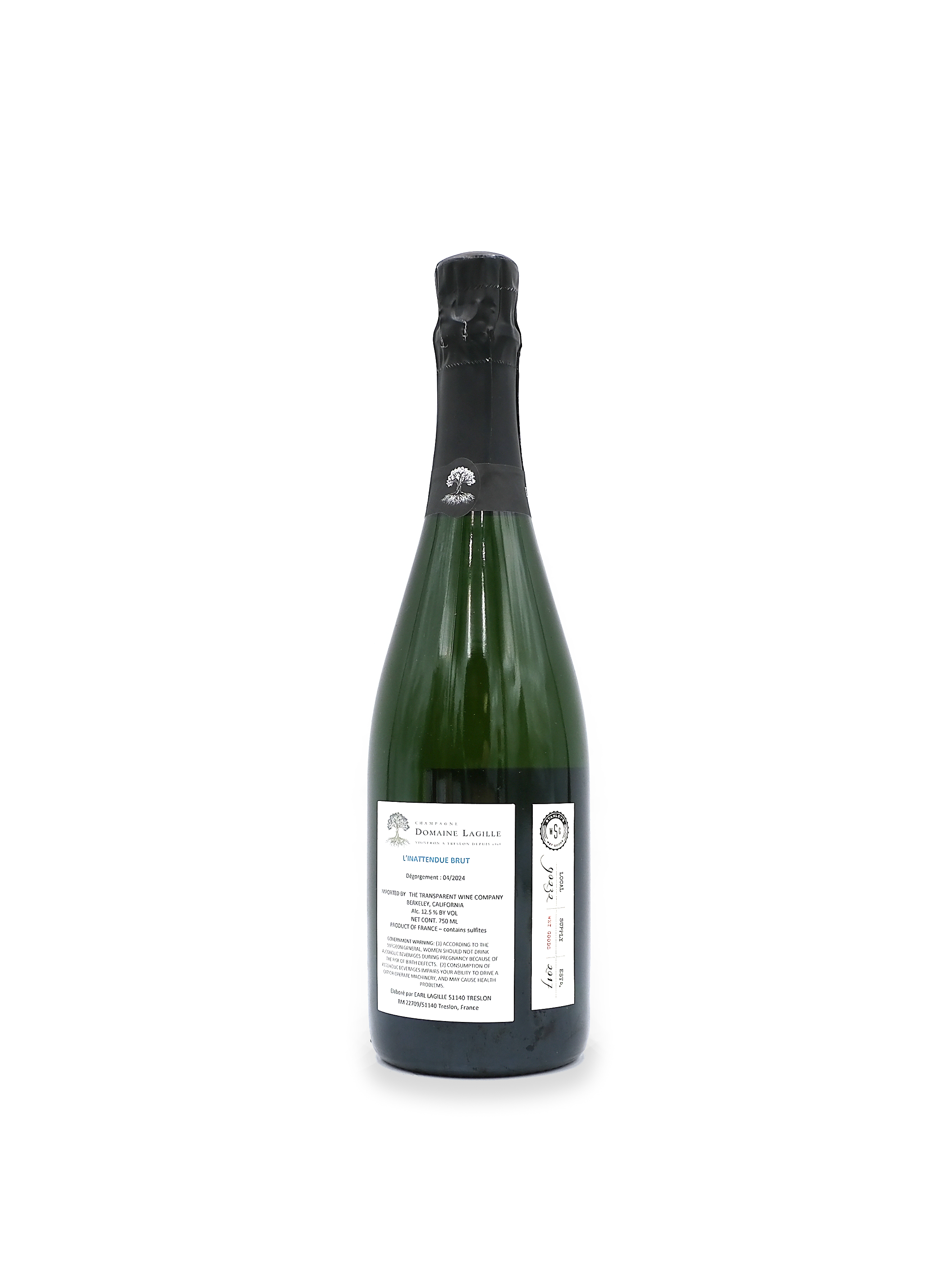 NV Domaine Lagille 'L'Inattendue' Champagne Brut 750mL