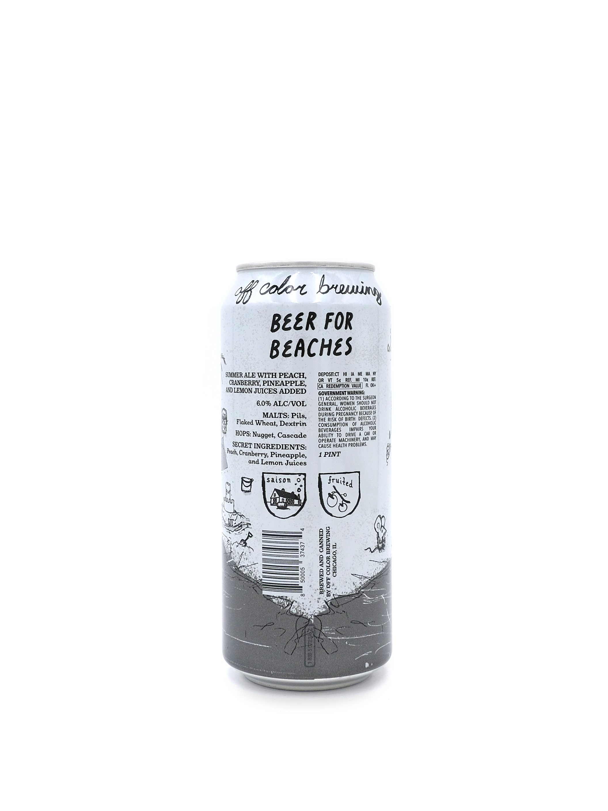 Off Color Brewing Beer 4 Beaches 16oz
