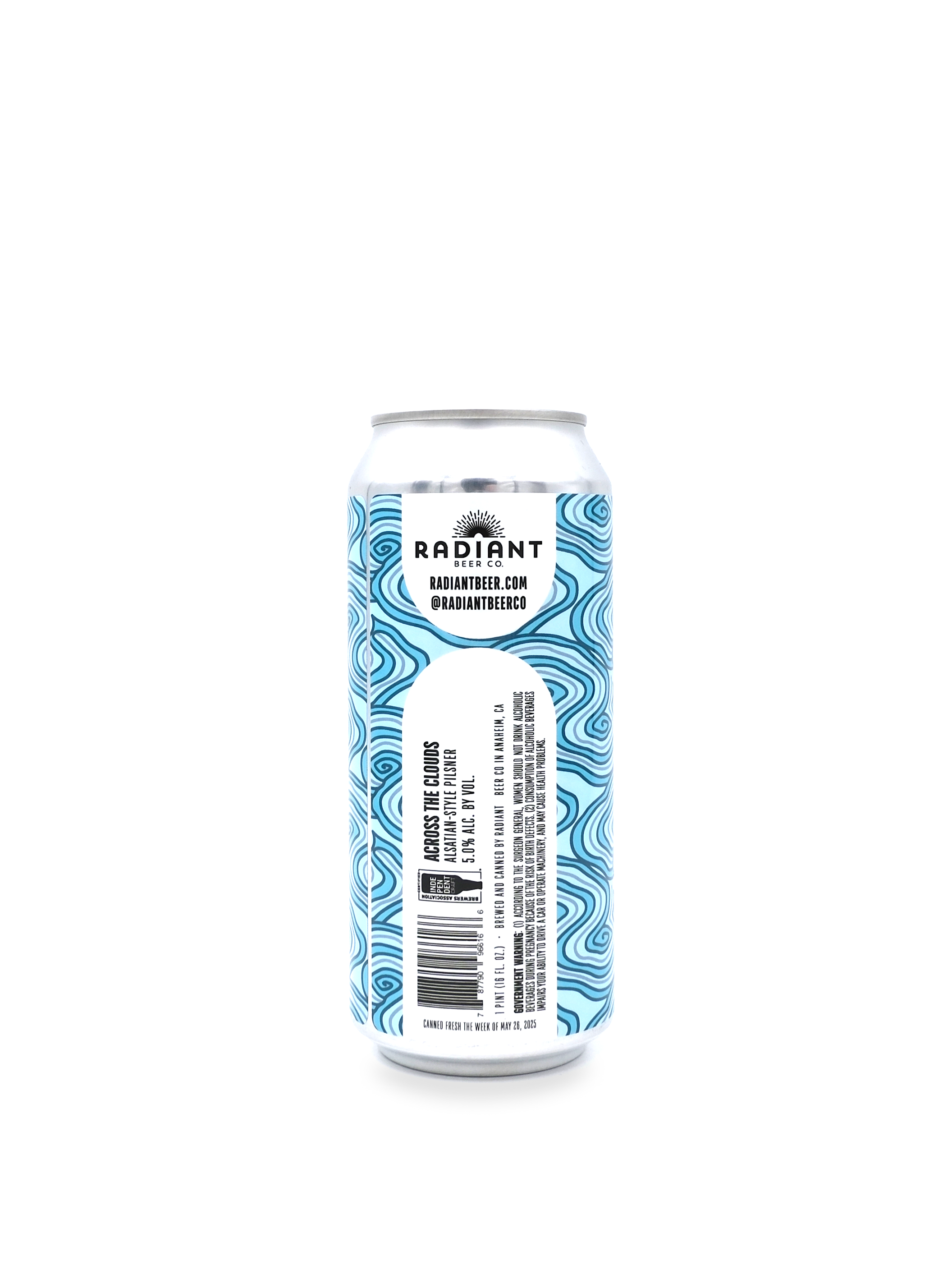 Radiant Beer Co. 'Across the Clouds' Alsatian-Style Pils 16oz