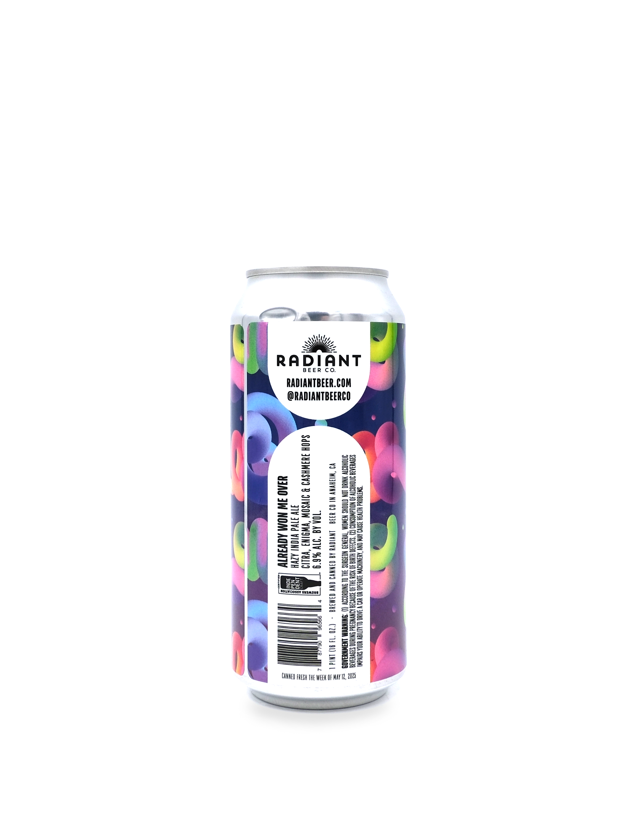 Radiant Beer Co. 'Already Won Me Over' Hazy IPA 16oz