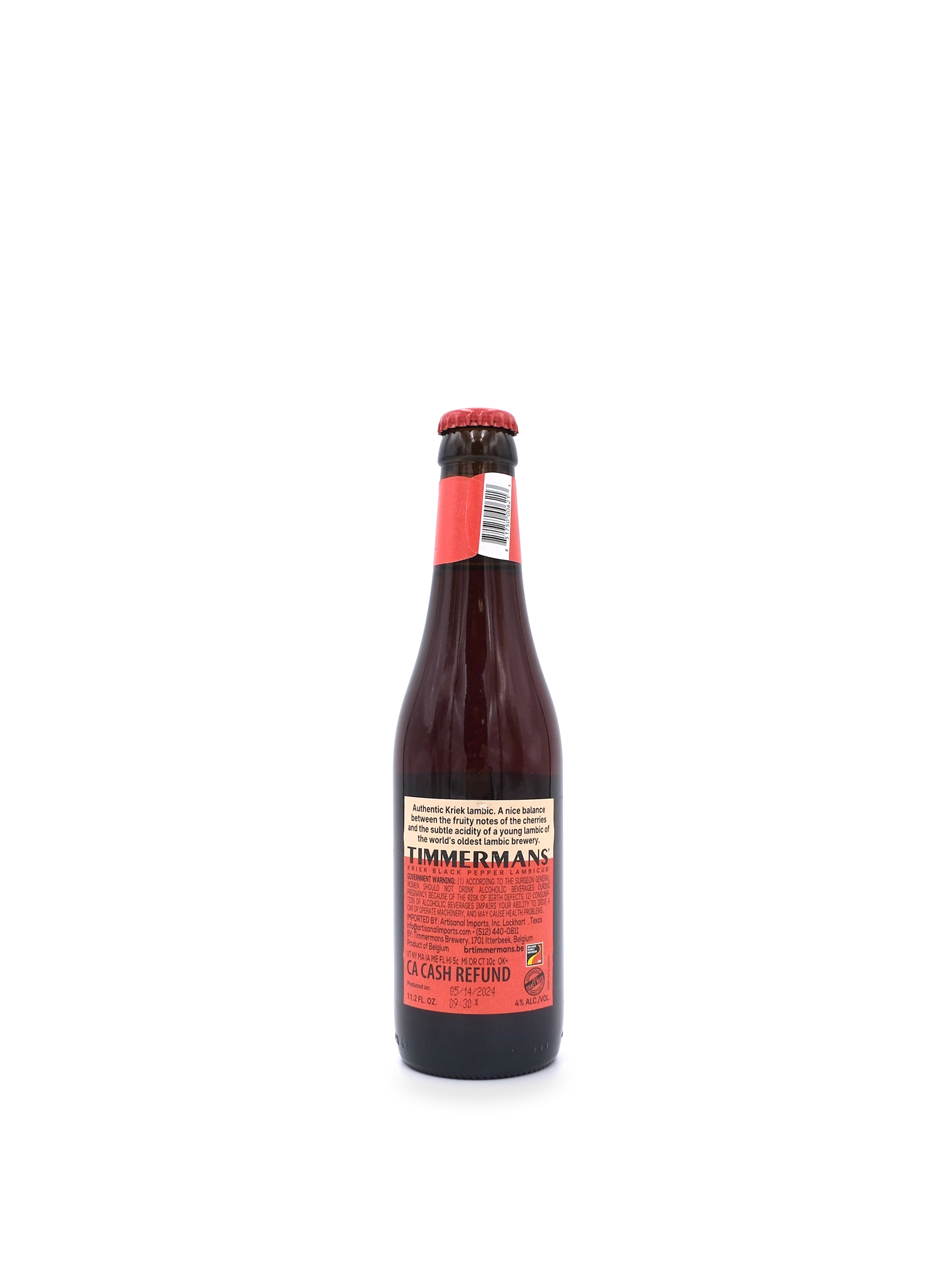 Timmermans Kriek Black Pepper Lambicus 11.2oz