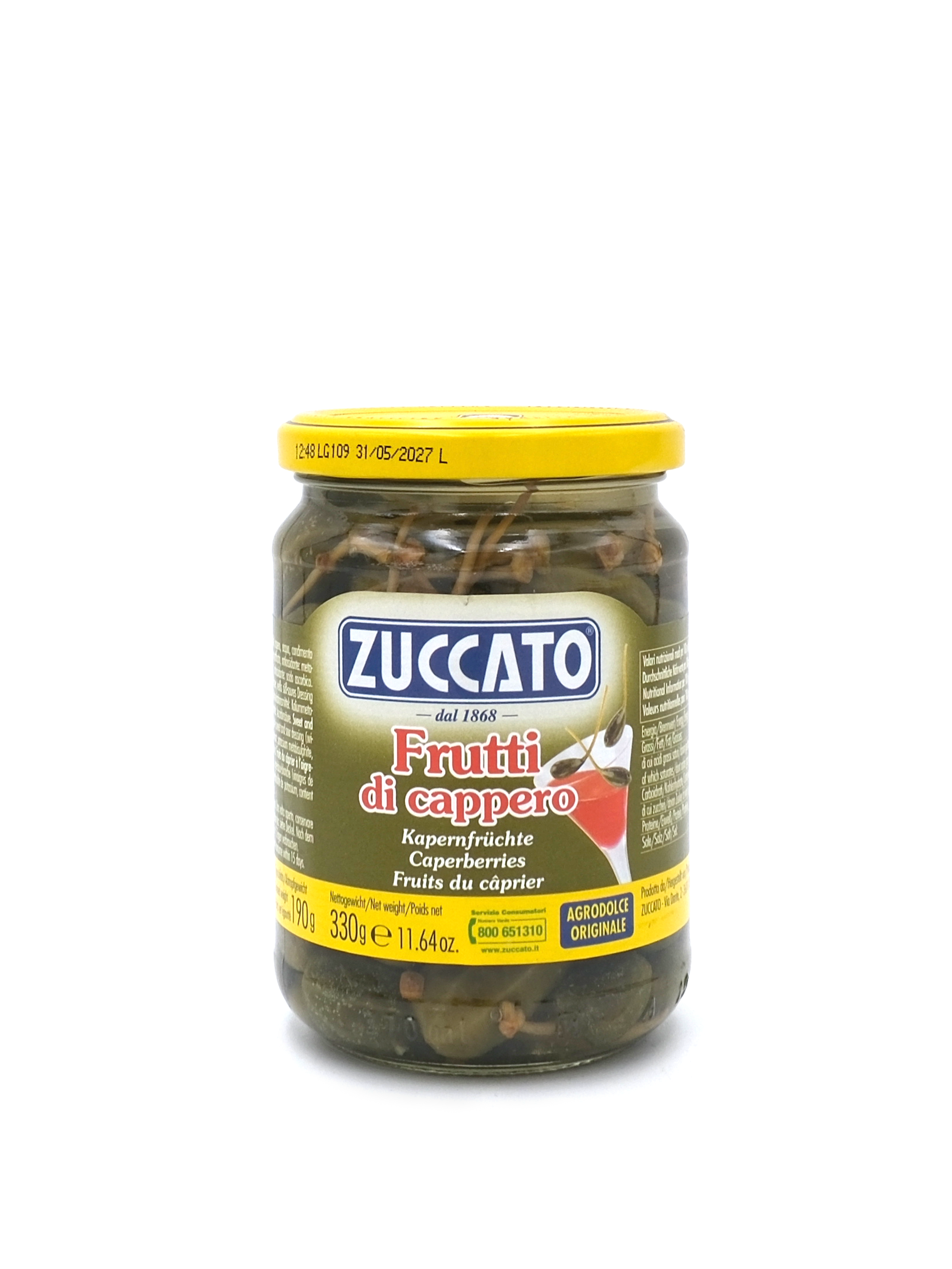 Zuccato Caperberries 330g