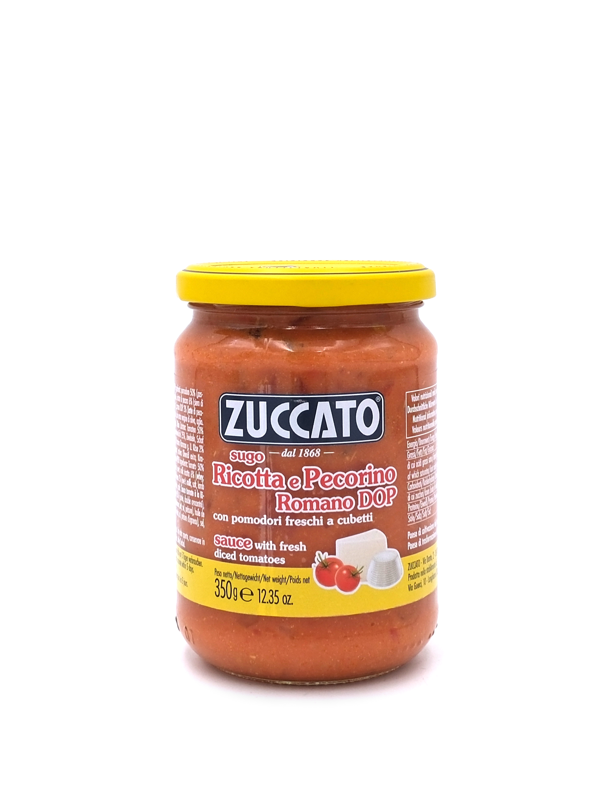 Zuccato Ricotta & Pecorino Sauce 350g