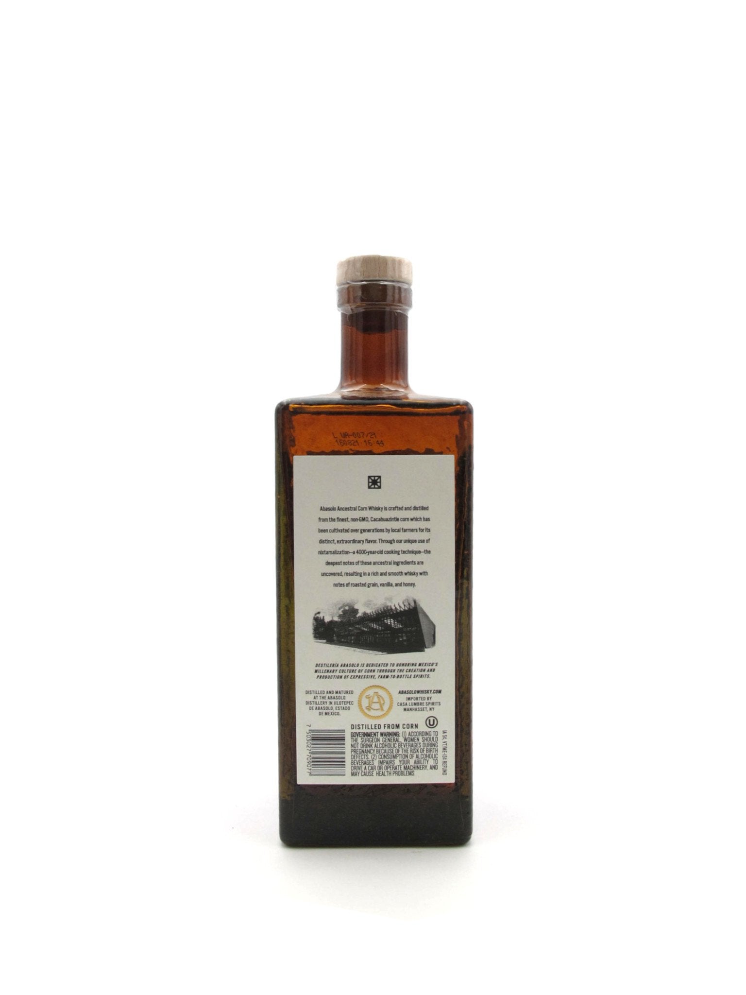 Abasolo Corn Whisky 750ml