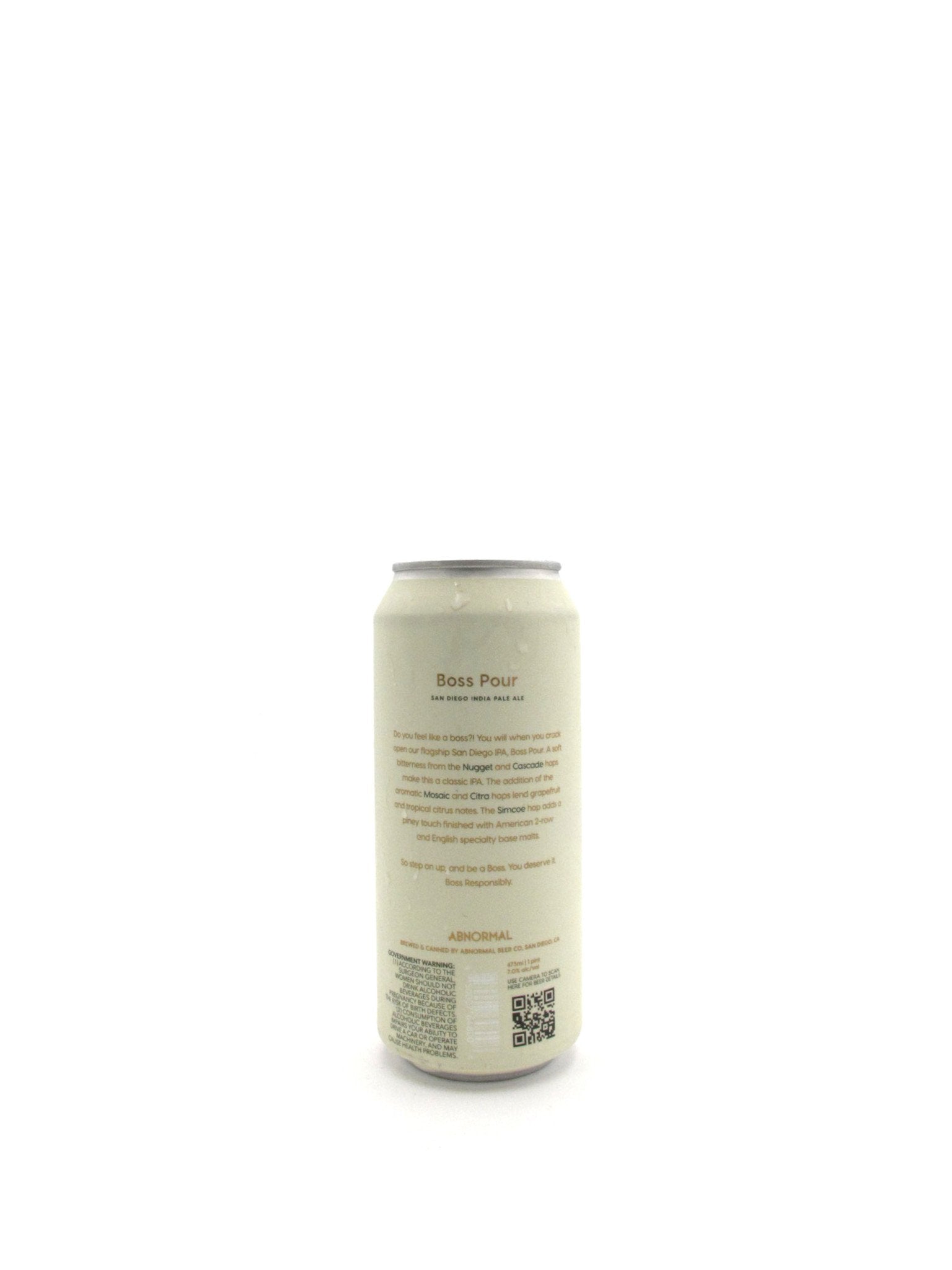 Abnormal Brewing Boss Pour IPA 16oz