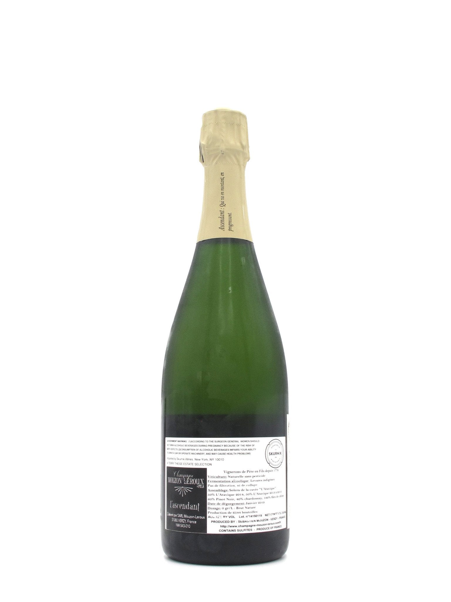 NV Mouzon-Leroux L'Ascendant Solera Extra Brut 750ml