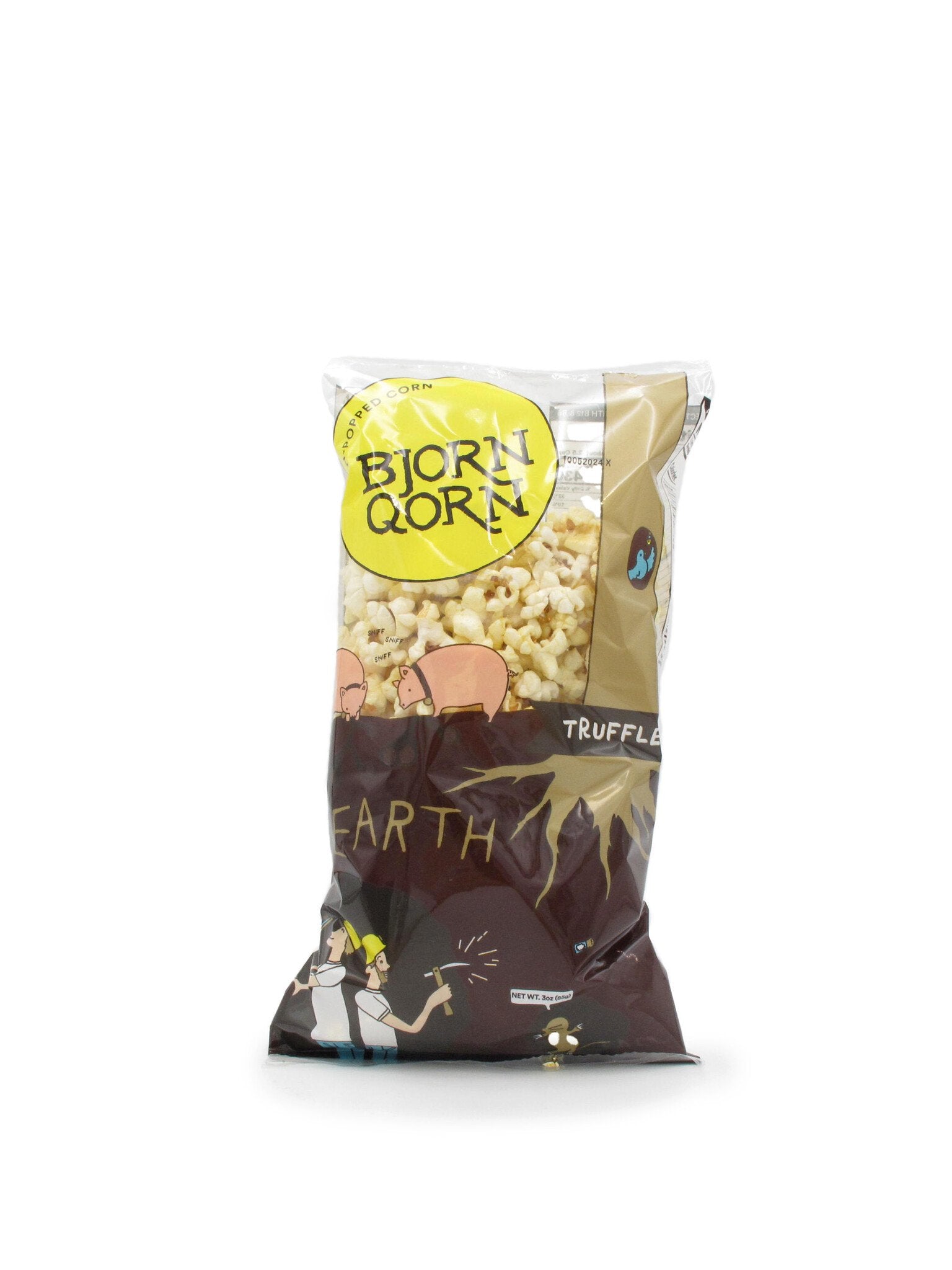 Bjorn Qorn Earth Truffle Flavor Popcorn 3oz