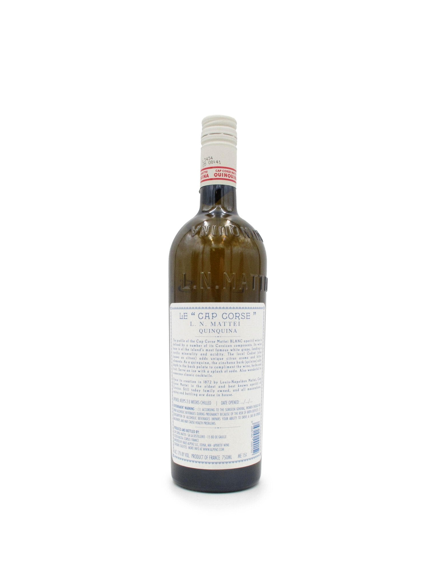 Cap Corse Mattei Blanc Quinquina 750ml