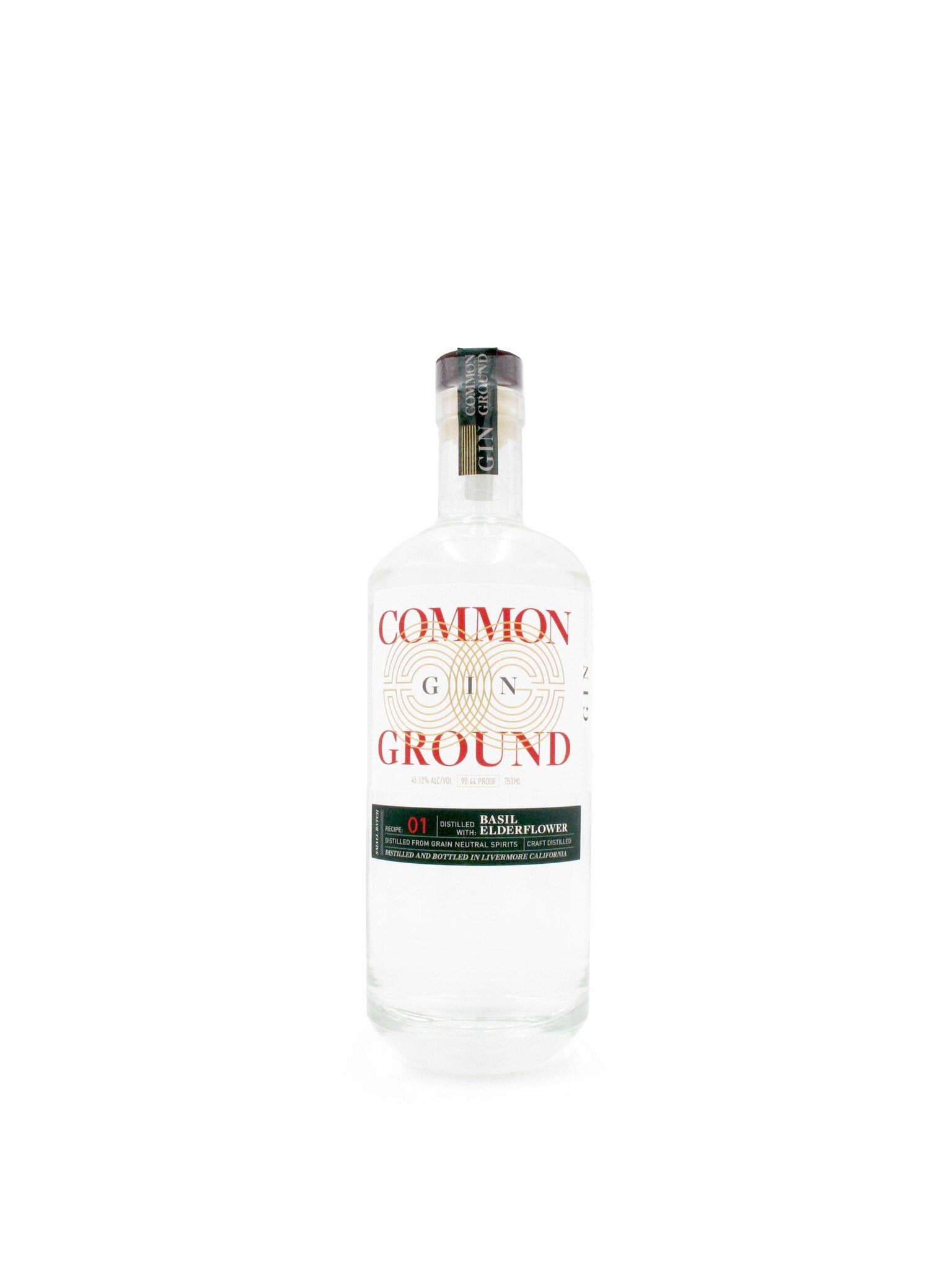 Common Ground Basil & Elderflower Gin 750ml