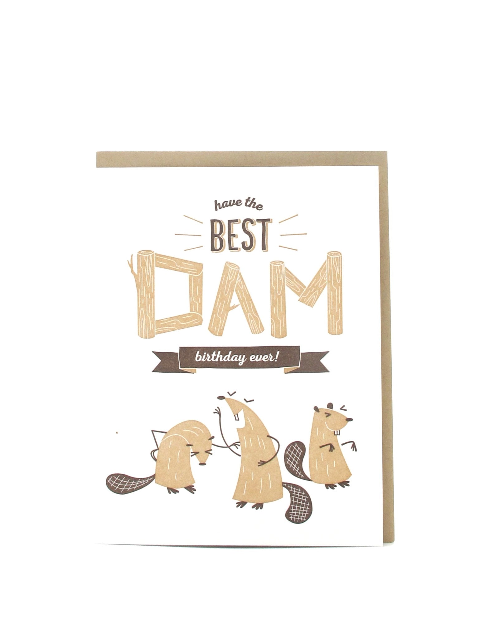 Best Dam Birthday Egg Press Greeting Card