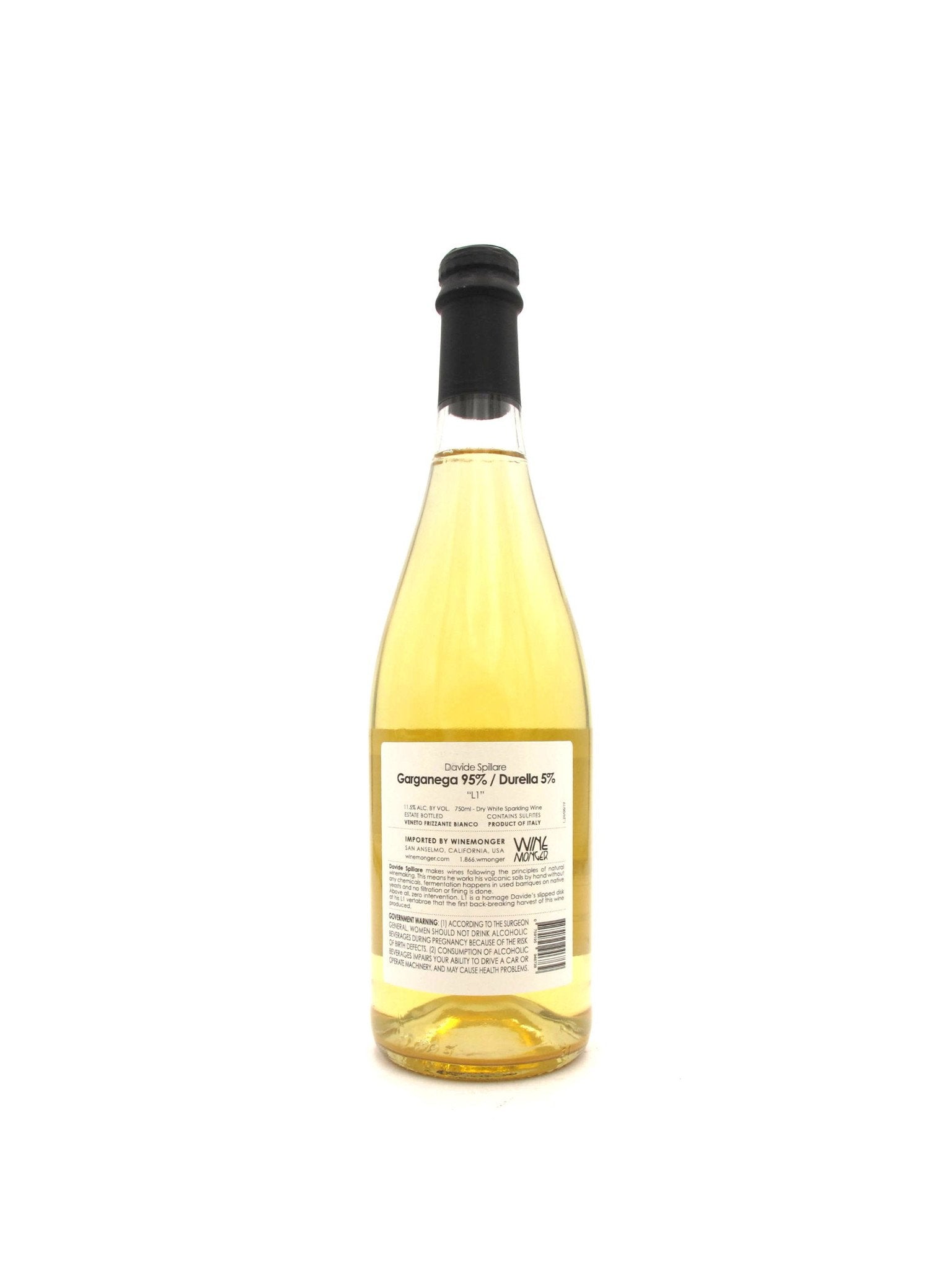 NV Davide Spillare L1 Frizzante Bianco 750ml
