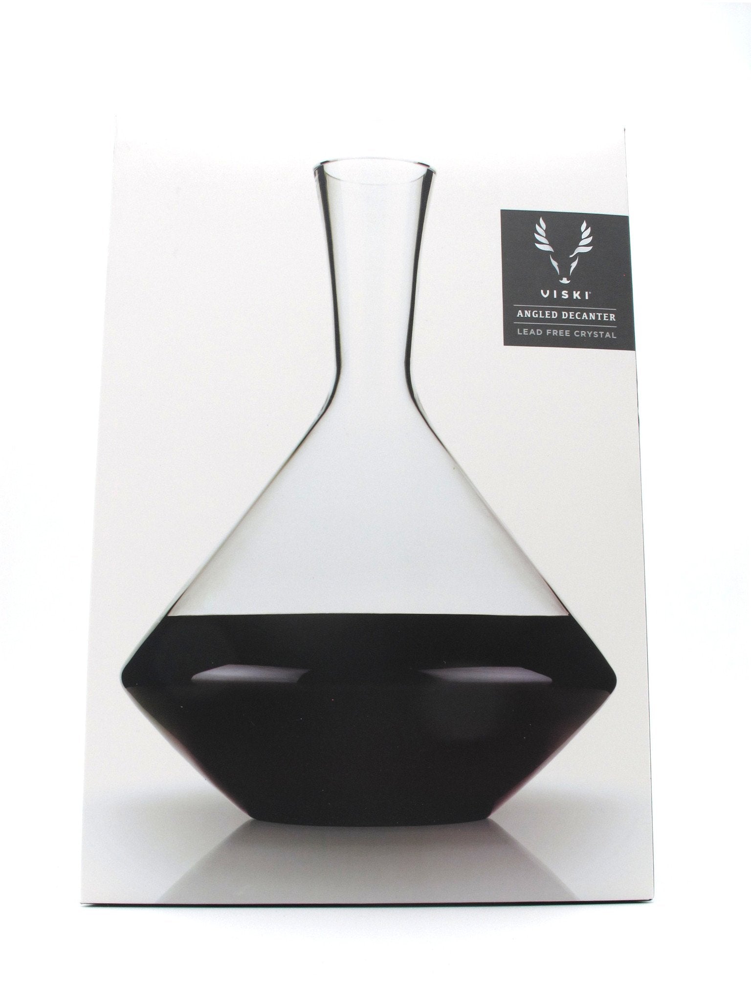 Viski Angled Crystal Wine Decanter