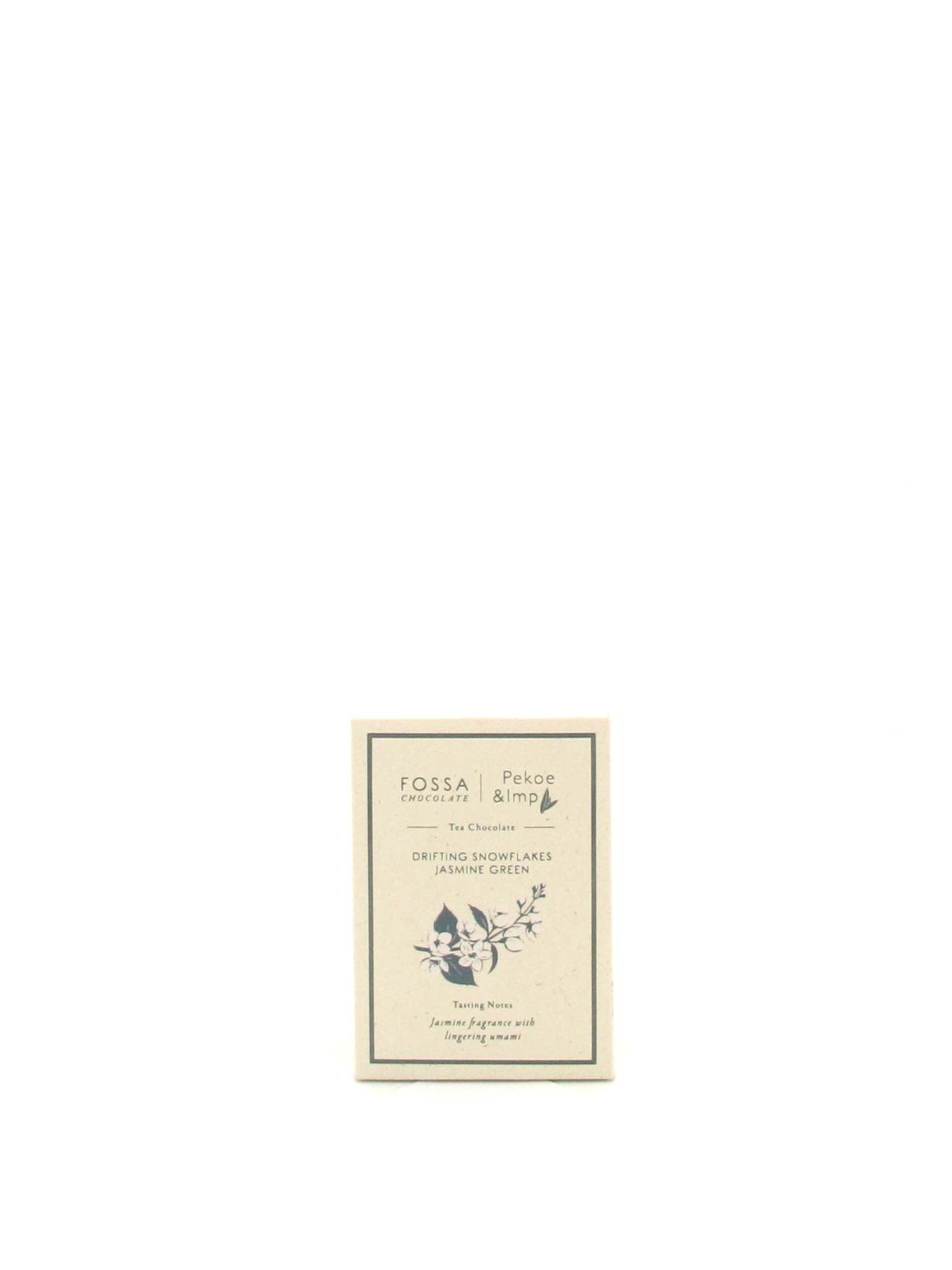 Fossa Drifting Snowflake Jasmine Green Tea Chocolate 50g