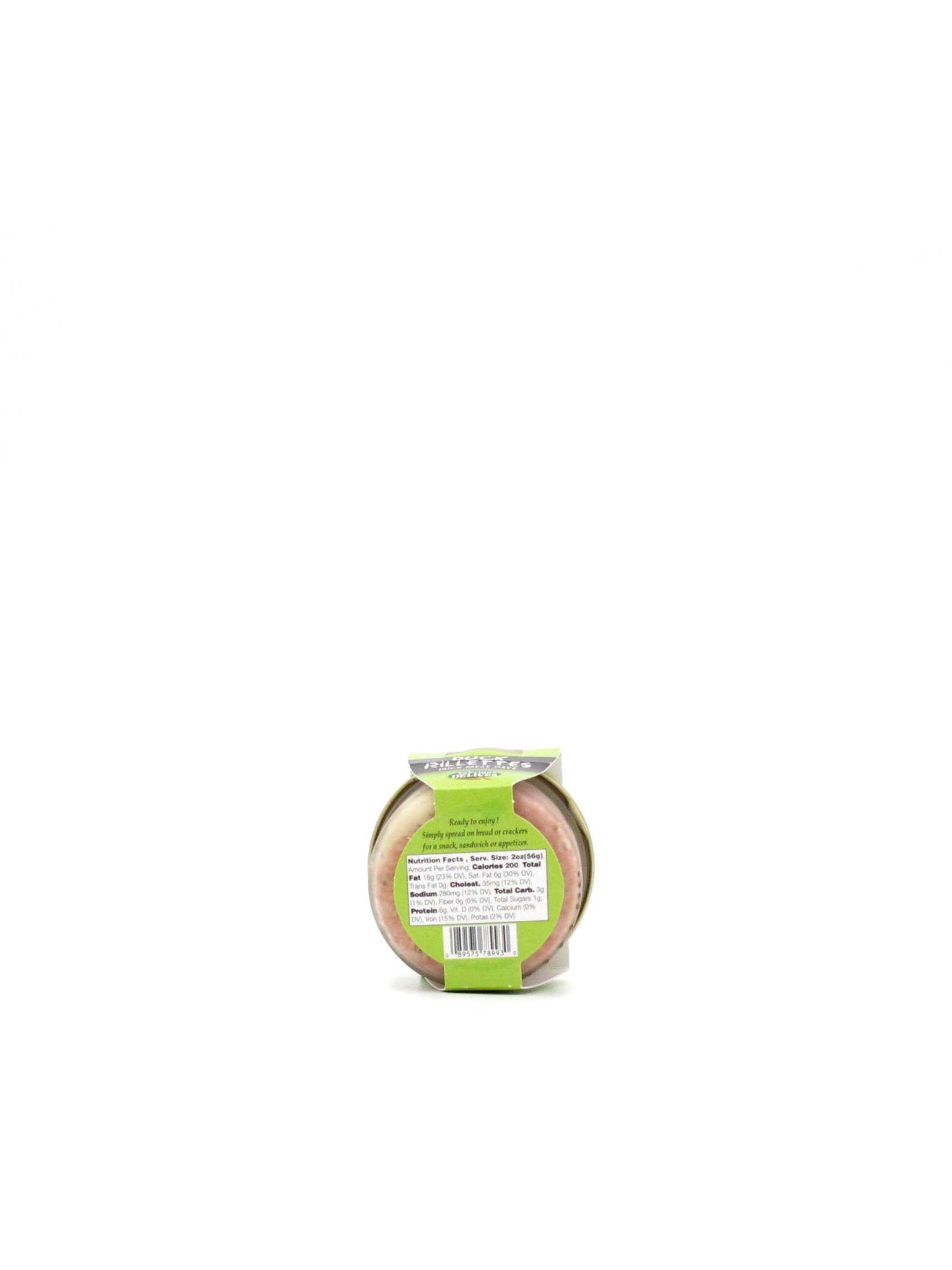 Fabrique Delices Duck Rillettes in Glass Jar 2.8 oz.