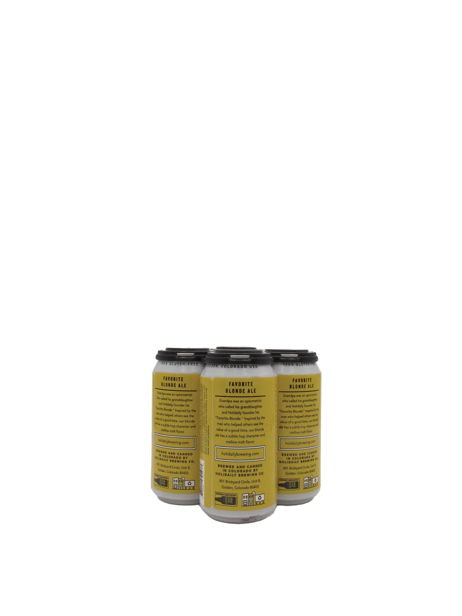 Holidaily Brewing GLUTEN FREE Favorite Blonde Ale 12oz 4pk