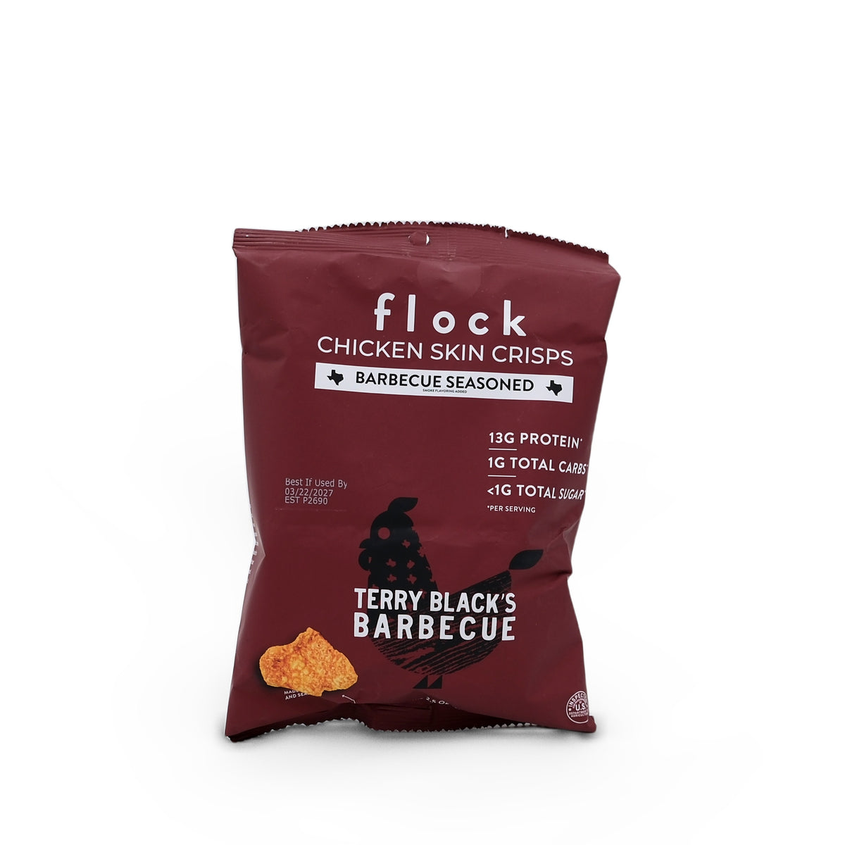 FLOCK Chicken Chips Terry Black's Barbecue 2.5oz/71g