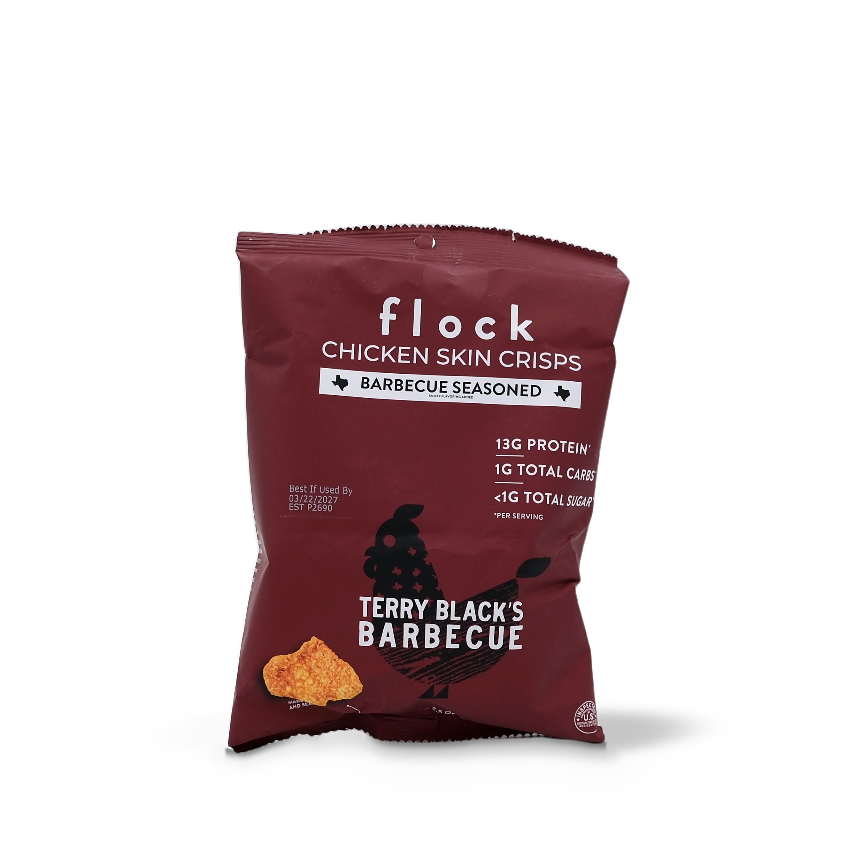 FLOCK Chicken Chips Terry Black's Barbecue 2.5oz/71g