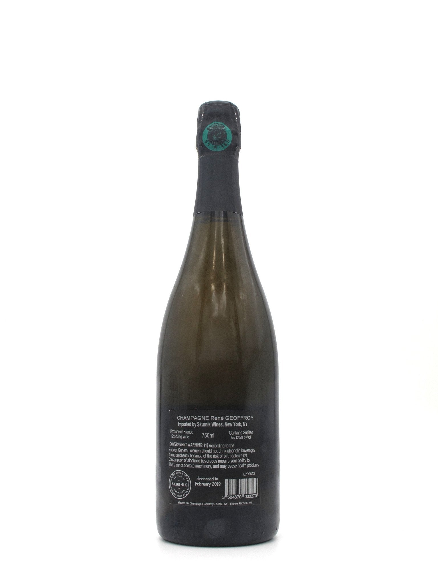 NV Jean-Baptiste Geoffroy 'Les Houtrants Complantés' Brut Nature 750ml