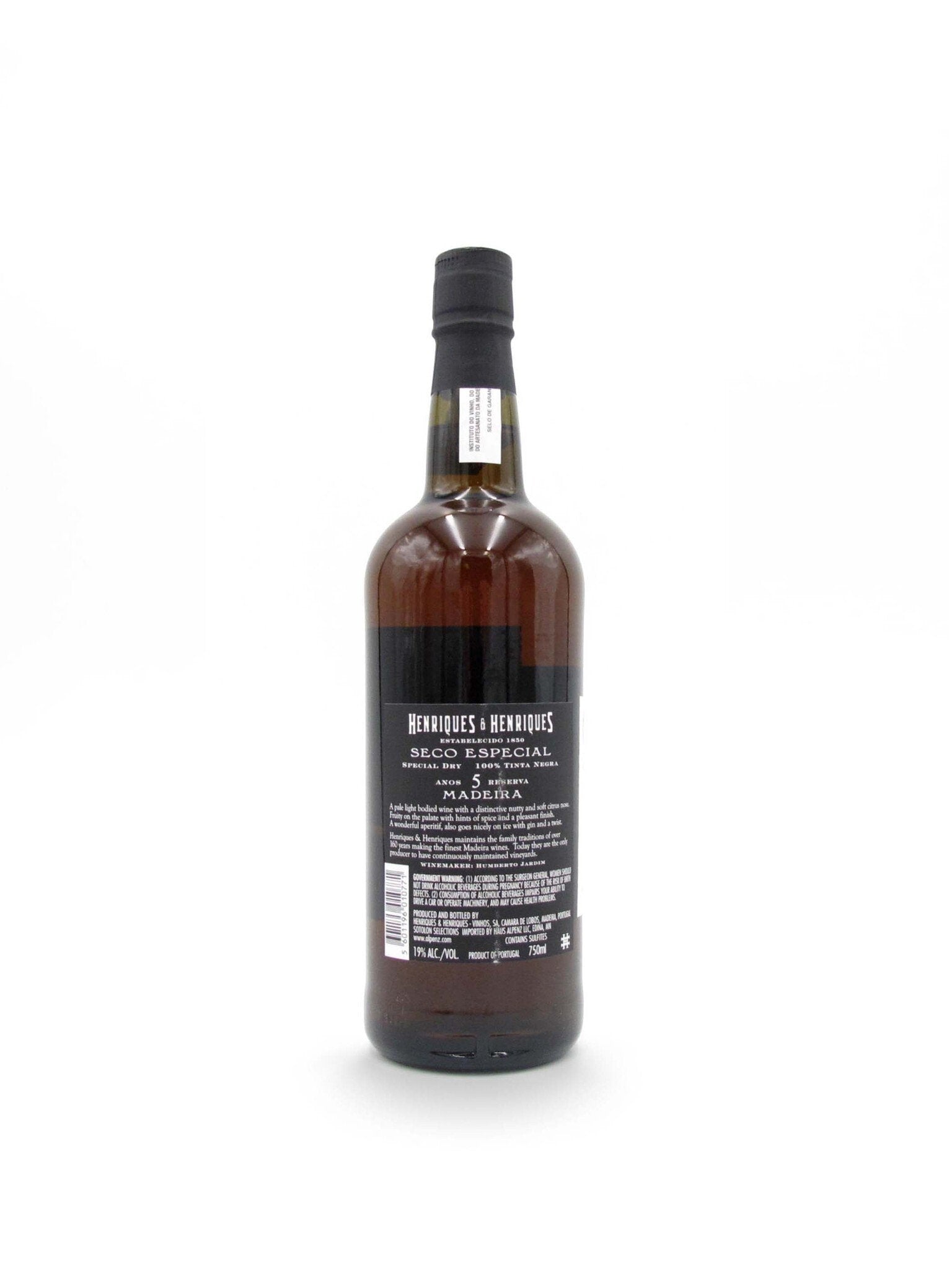 Henriques & Henriques Madeira 5 Year Finest Dry 750mL