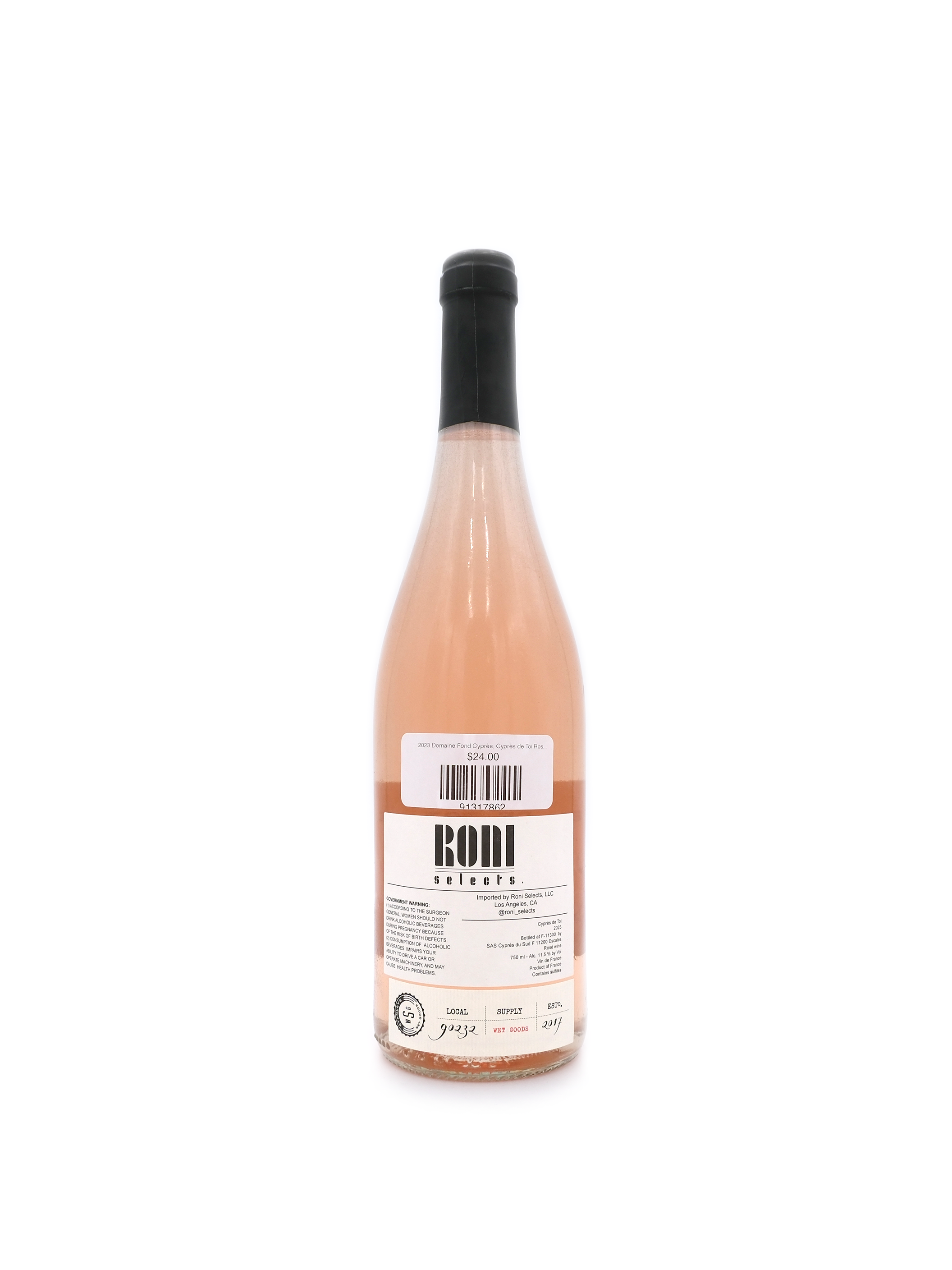 2023 Domaine Fond Cyprès, Cyprès de Toi Rosé 750mL