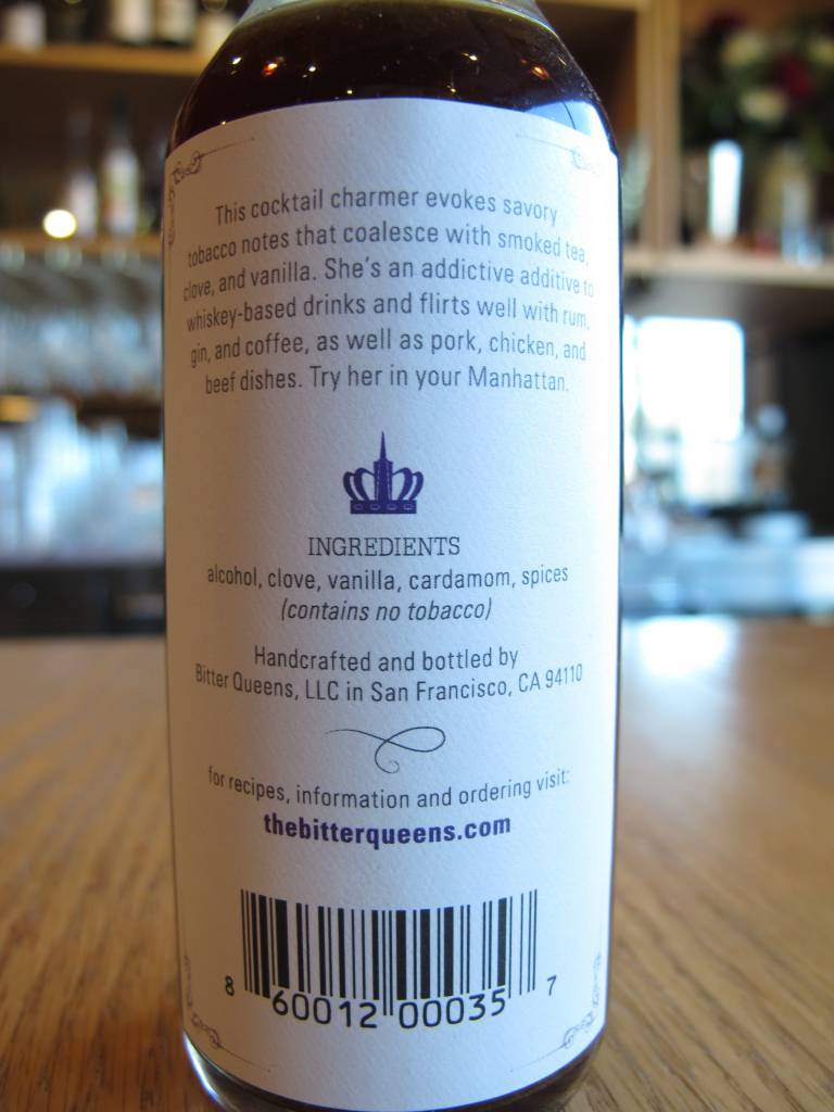 Bitter Queens Marie Laveau Tobacco Bitters 5oz