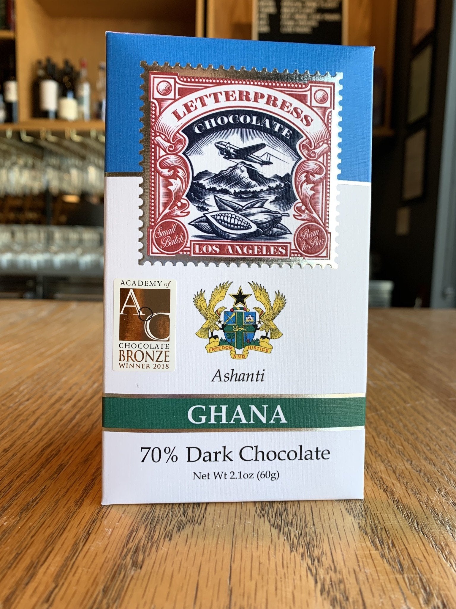 Letterpress Chocolate Ghana Ashanti 70% 2.1oz