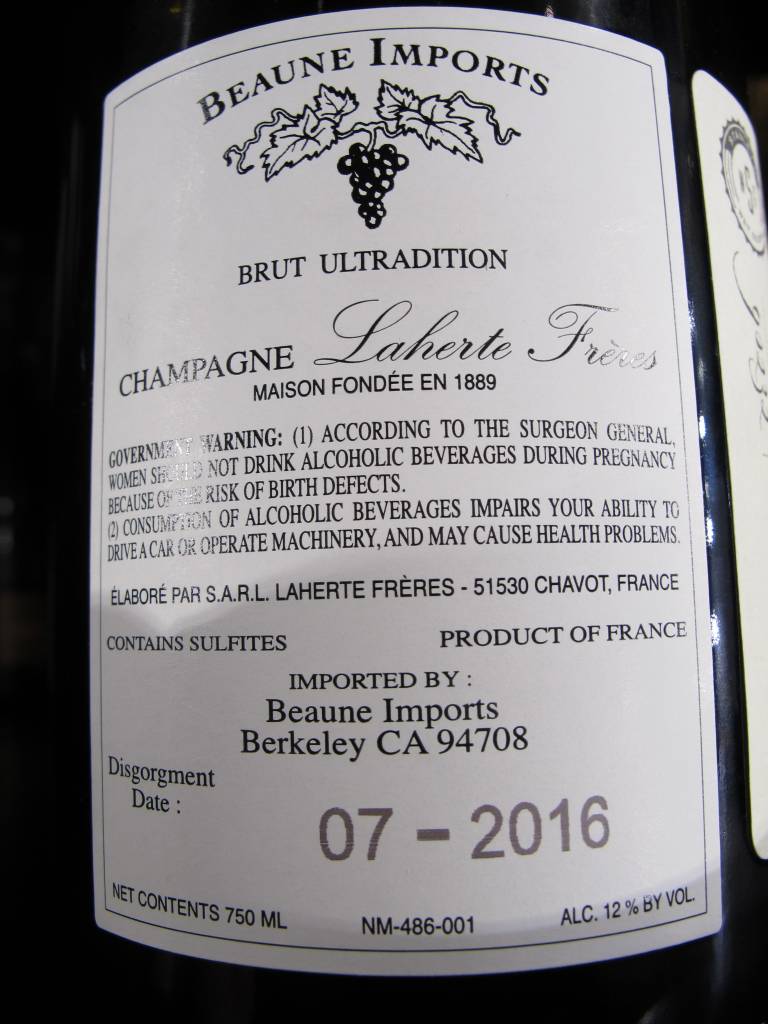 NV Laherte Frères Extra Brut Ultradition 750mL