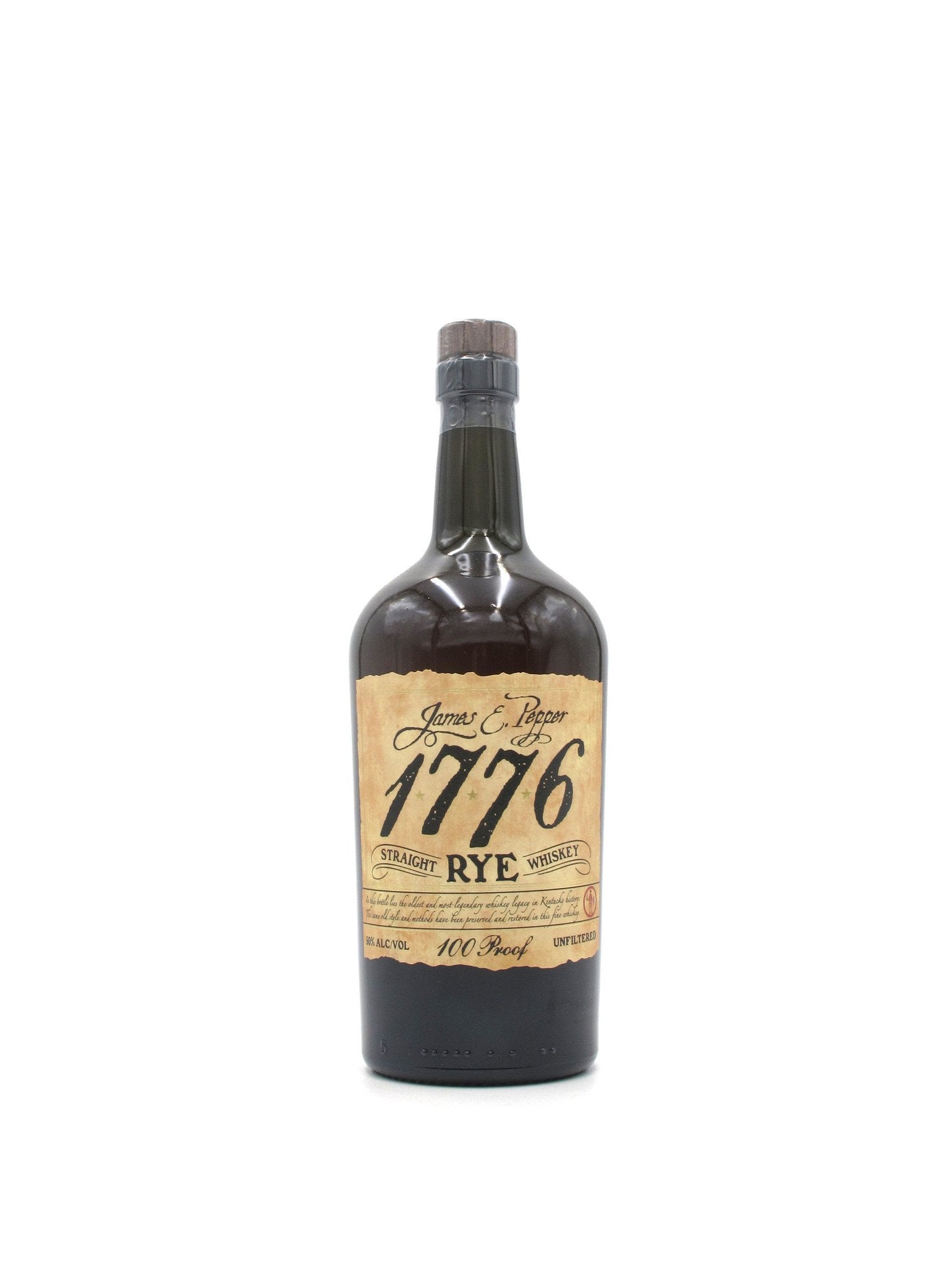 James E. Pepper 1776 Rye 100 Proof 750mL