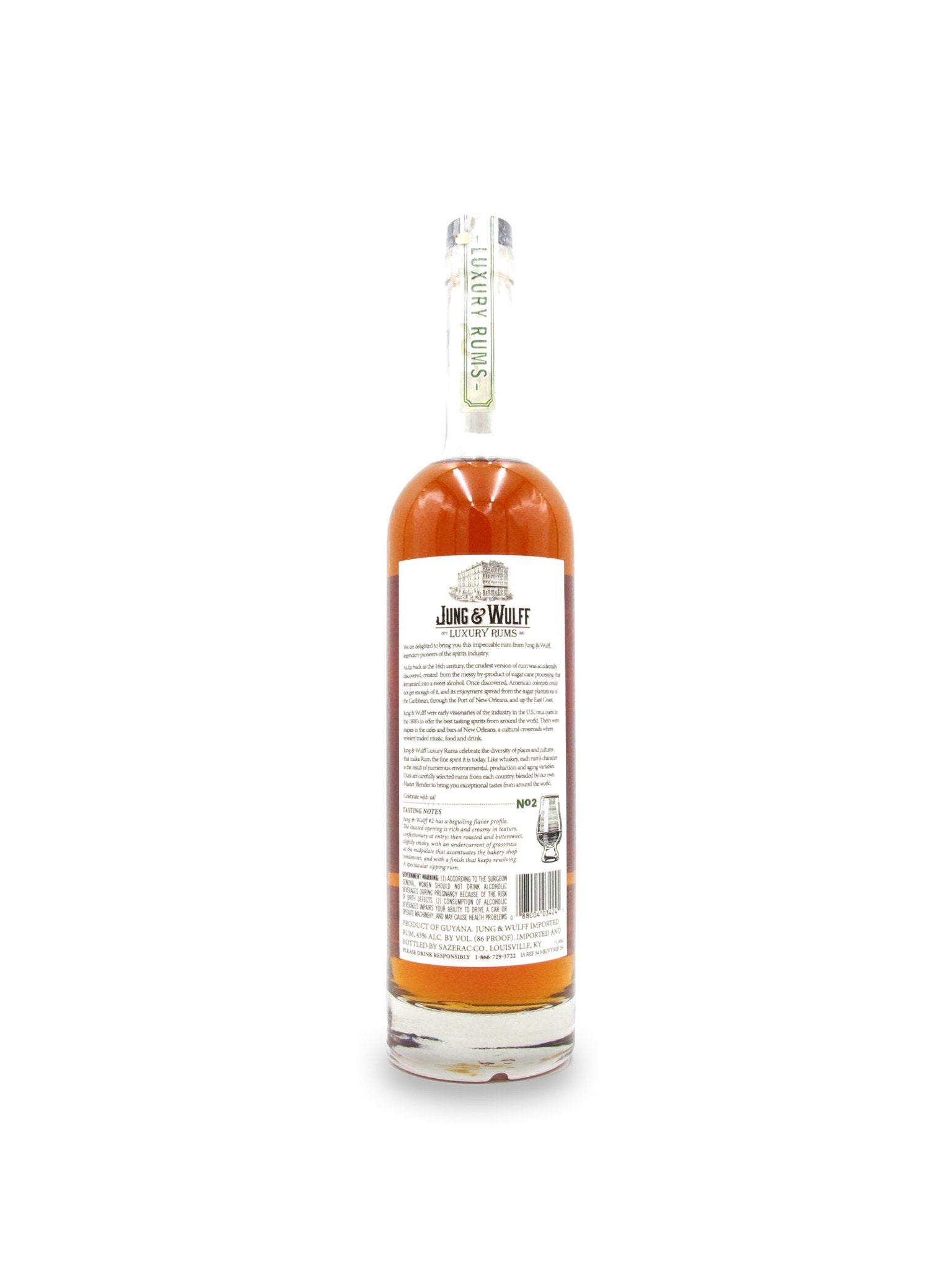 Jung & Wulff Rum Guyana 750mL