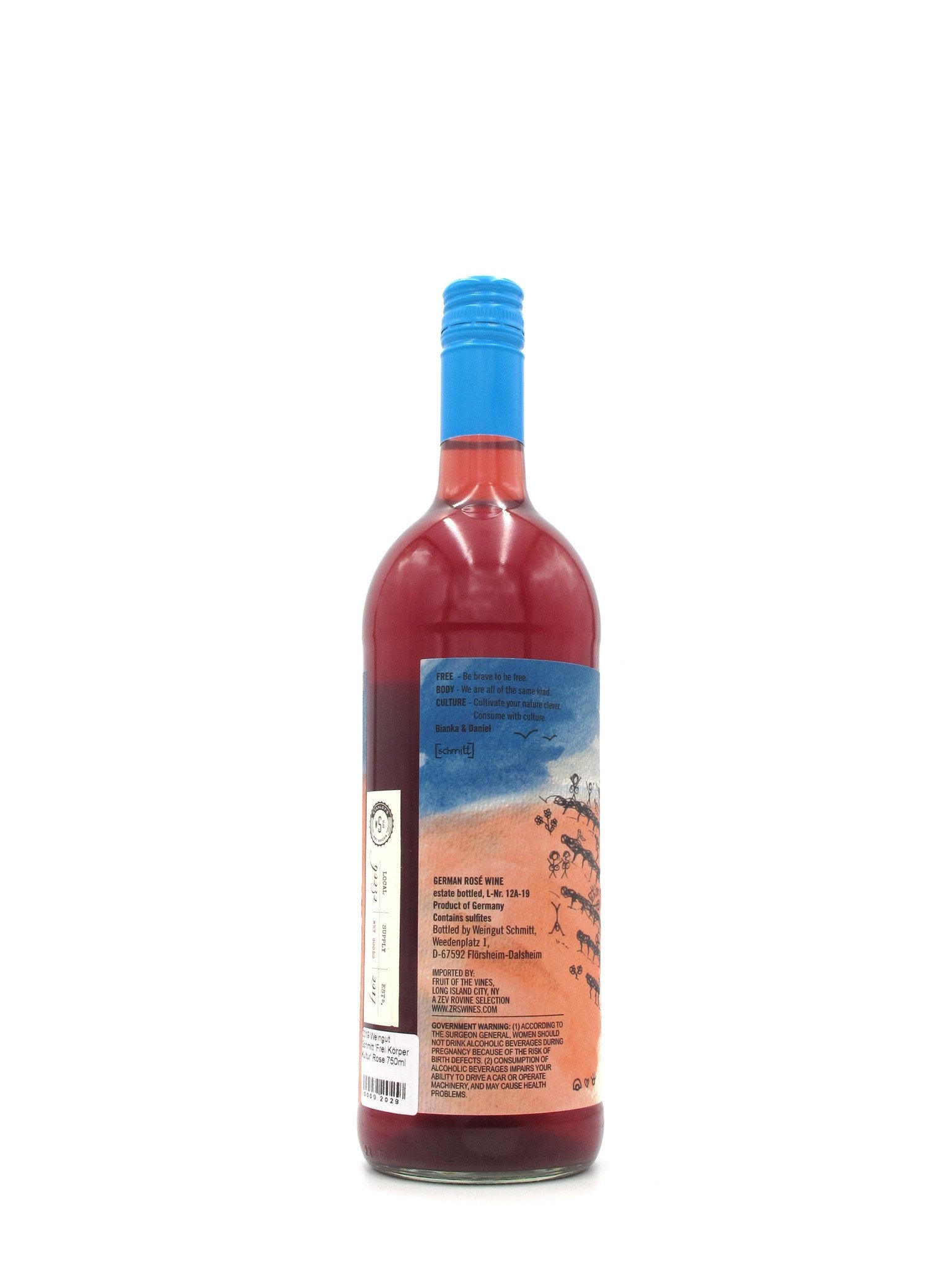 2021 Weingut Schmitt 'Frei Körper Kultur' Rose 1L