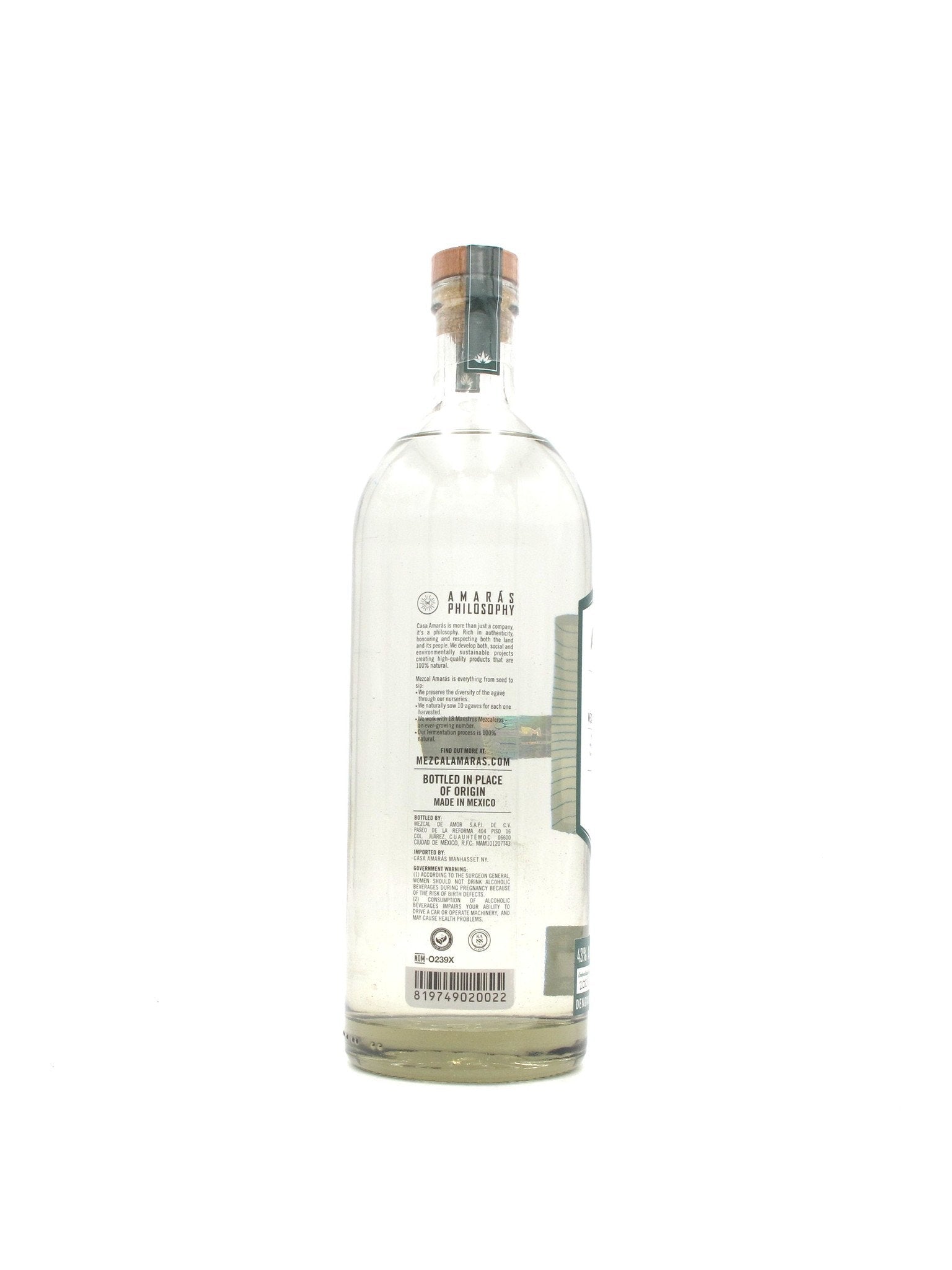Mezcal Amaras Cupreata 750mL