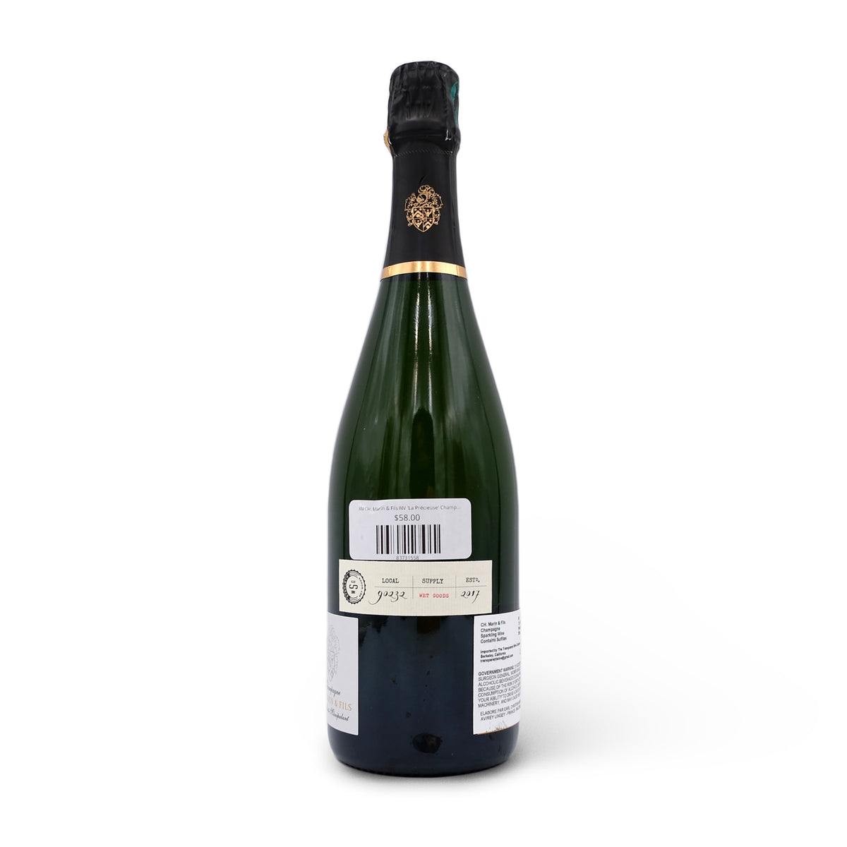 NV CH. Marin & Fils NV 'La Précieuse' Champagne Brut 750mL